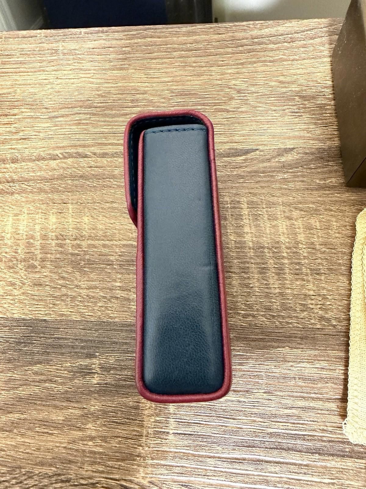 Loewe Loewe Soft Napa Calf Leather Gray(?) Red Boxy Cigarette Case Size ONE SIZE - 8 Thumbnail
