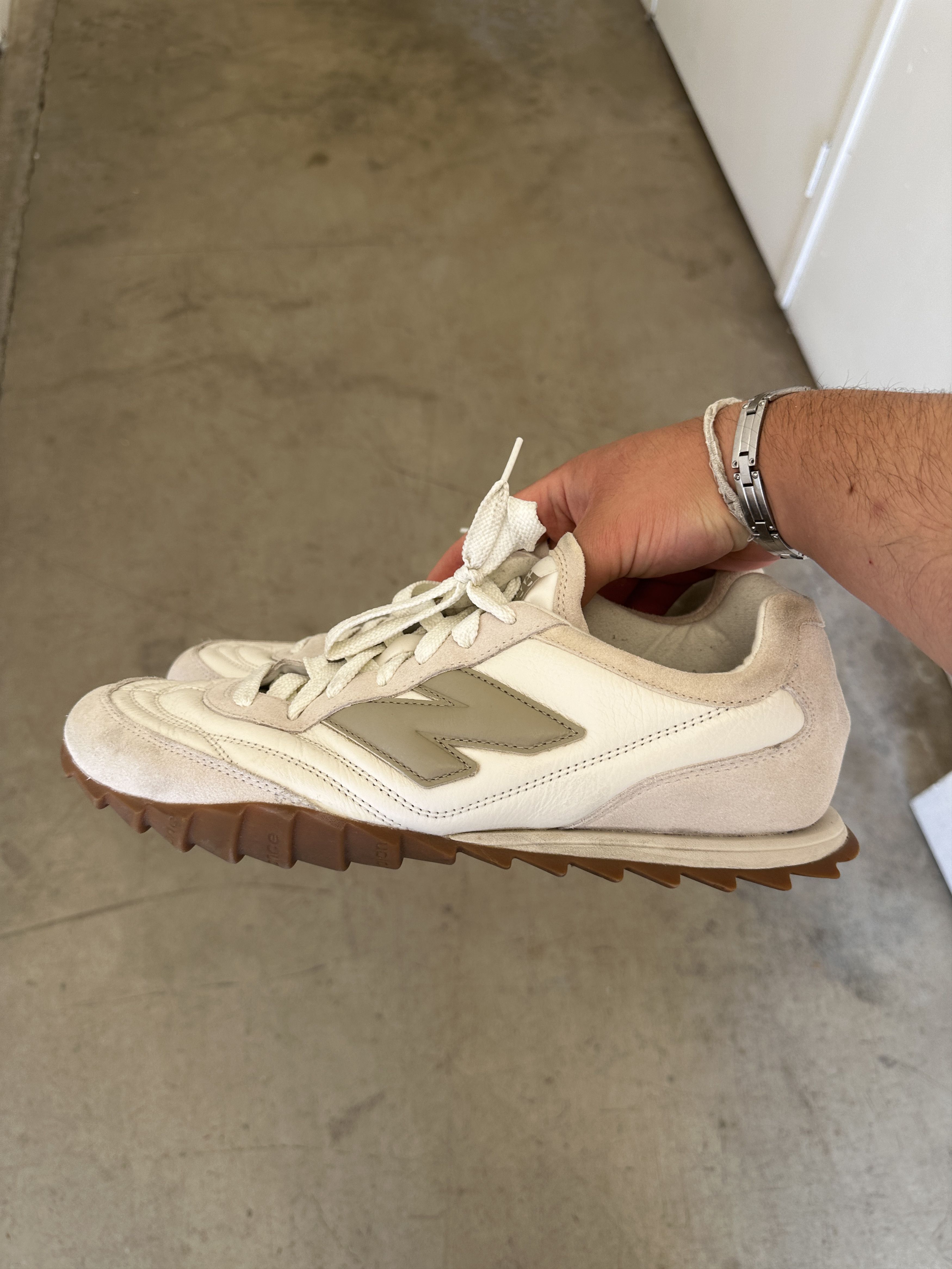 image of New Balance Retro Classic Runners. 1021 Shoes in Cream White, Men's (Size 13)