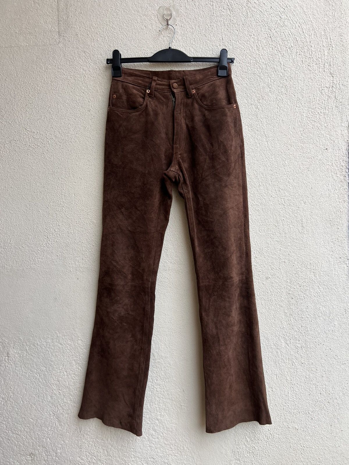 Hysteric Glamour Vintage Hysteric Glamour Kinky Jeans Suede Leather Flare Size US 28 / EU 44 - 1 Thumbnail