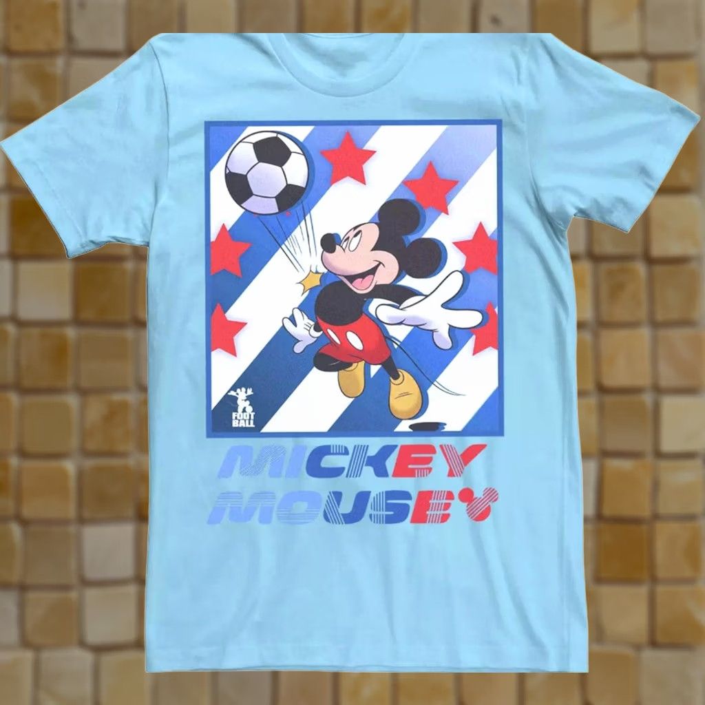 Disney Disney Mickey Mouse Soccer Graphic T-Shirt – Blue – Size L – Mens Size US L / EU 52-54 / 3 - 1 Preview