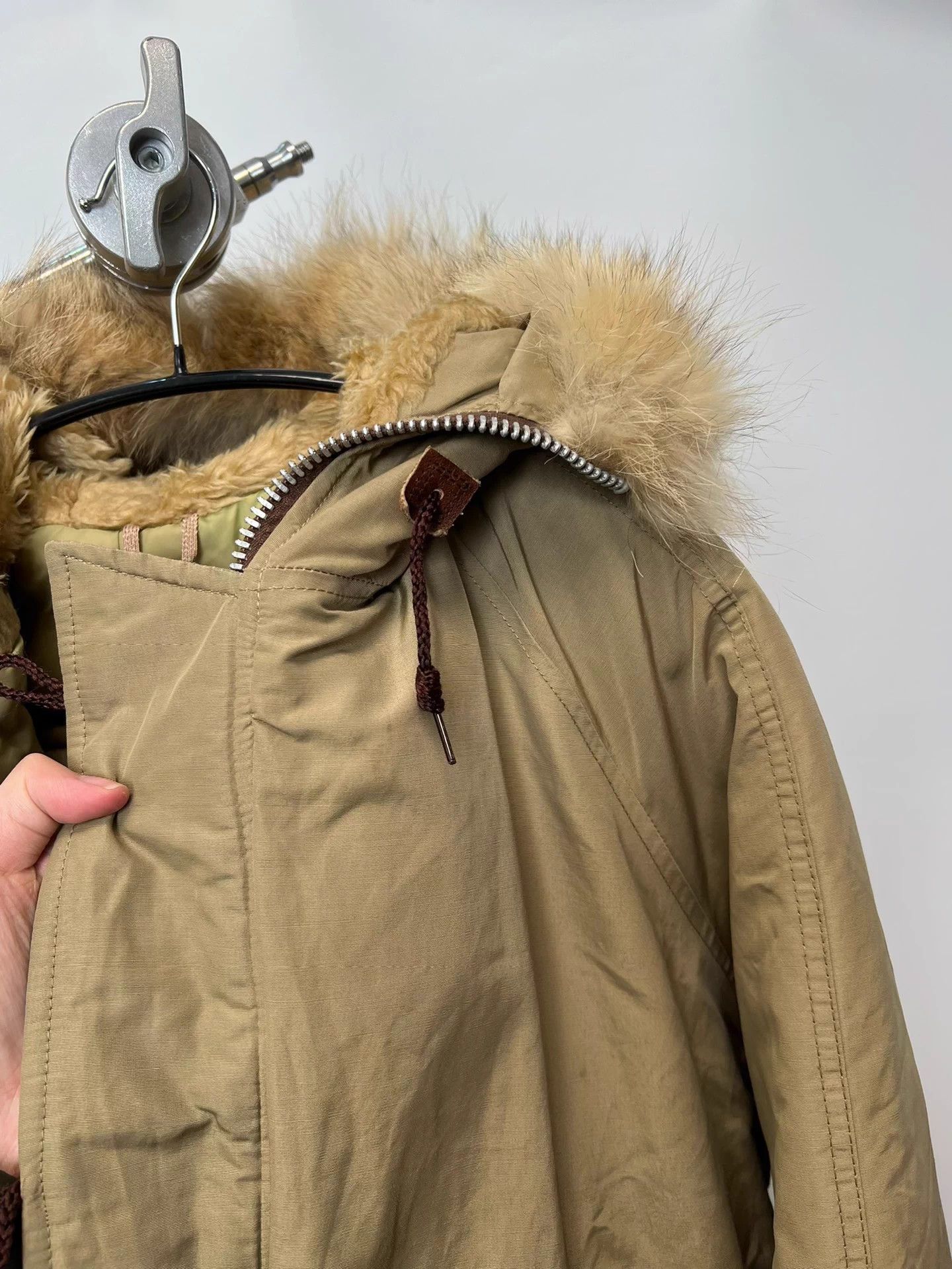 Other Vintage N-2B Light Beige Cotton Bomber Jacket 40 Size US XXS / EU 40 - 8 Thumbnail