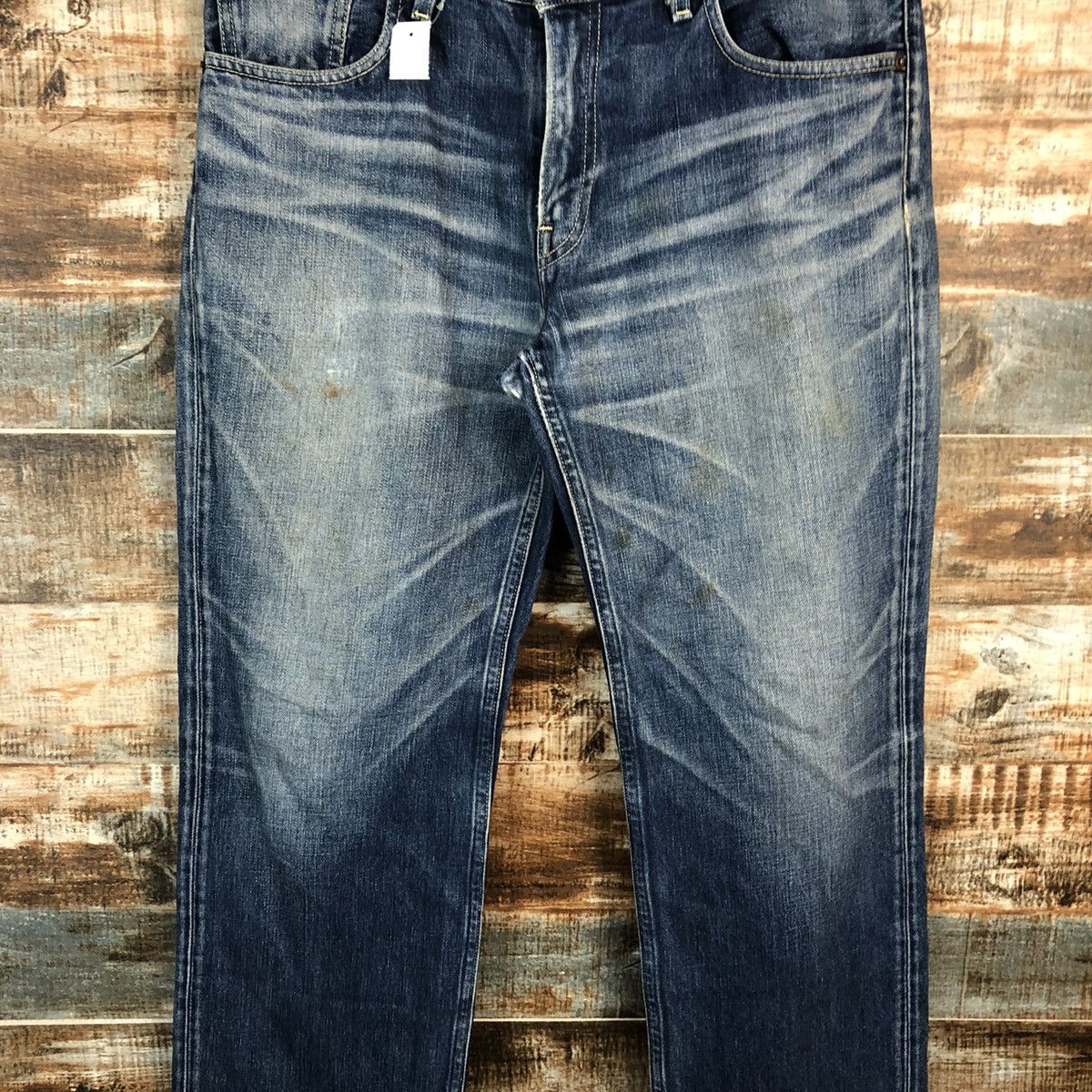 Levi's DL Levis 502 selvedge Blue Denim Pants #C128 Size US 34 / EU 50 - 5 Thumbnail