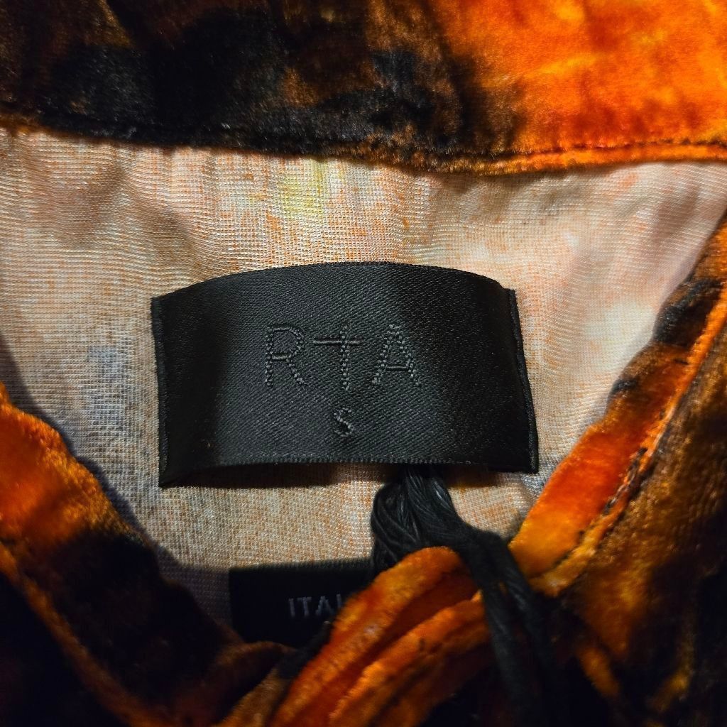 Rta RtA Velour Button Up Size S NWT Size US S / EU 44-46 / 1 - 2 Thumbnail