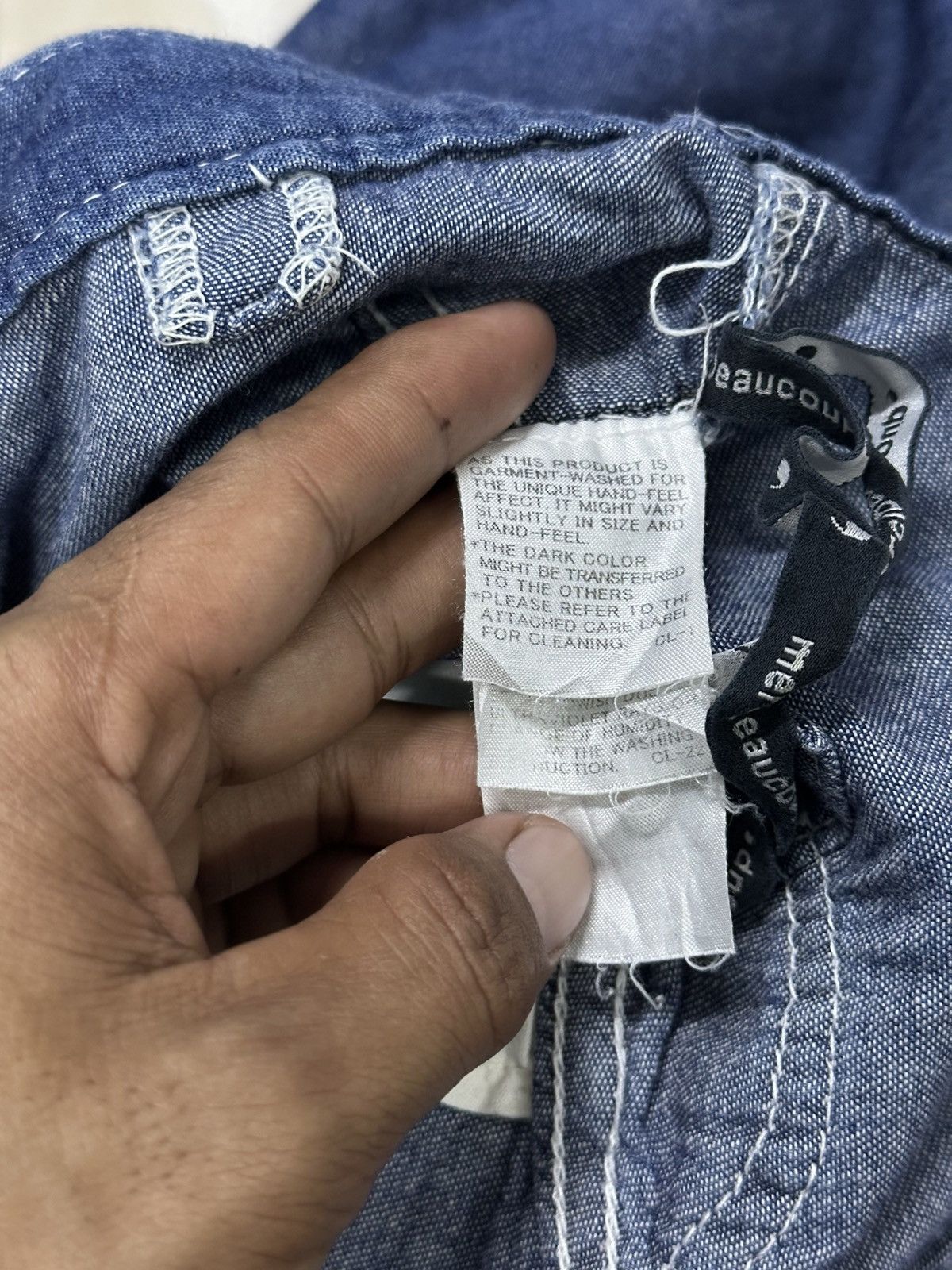 Kapital Mericbecoup Issey Miyake Blue Indigo . Size US 32 / EU 48 - 11 Thumbnail