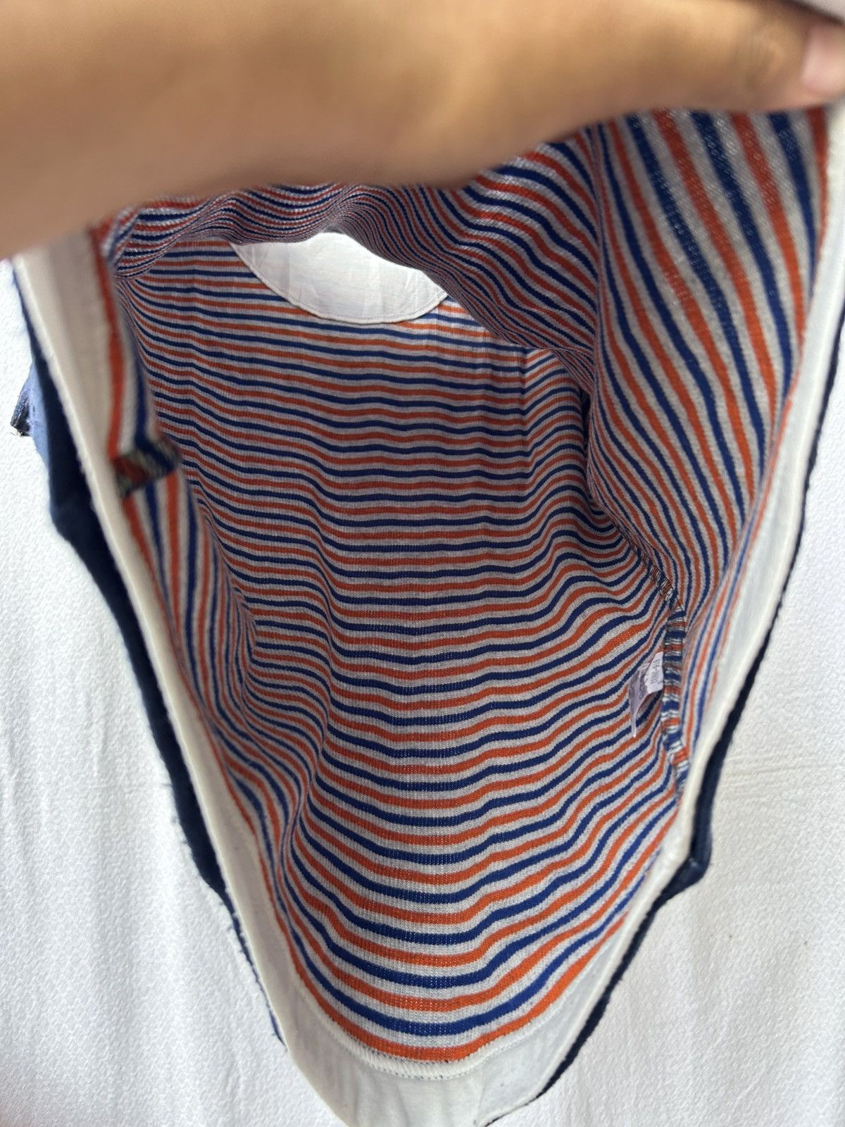 20471120 × Beauty Beast × Japanese Brand Japanese Double Layers Knitted Stripe Shirt Size US M / EU 48-50 / 2 - 6 Thumbnail