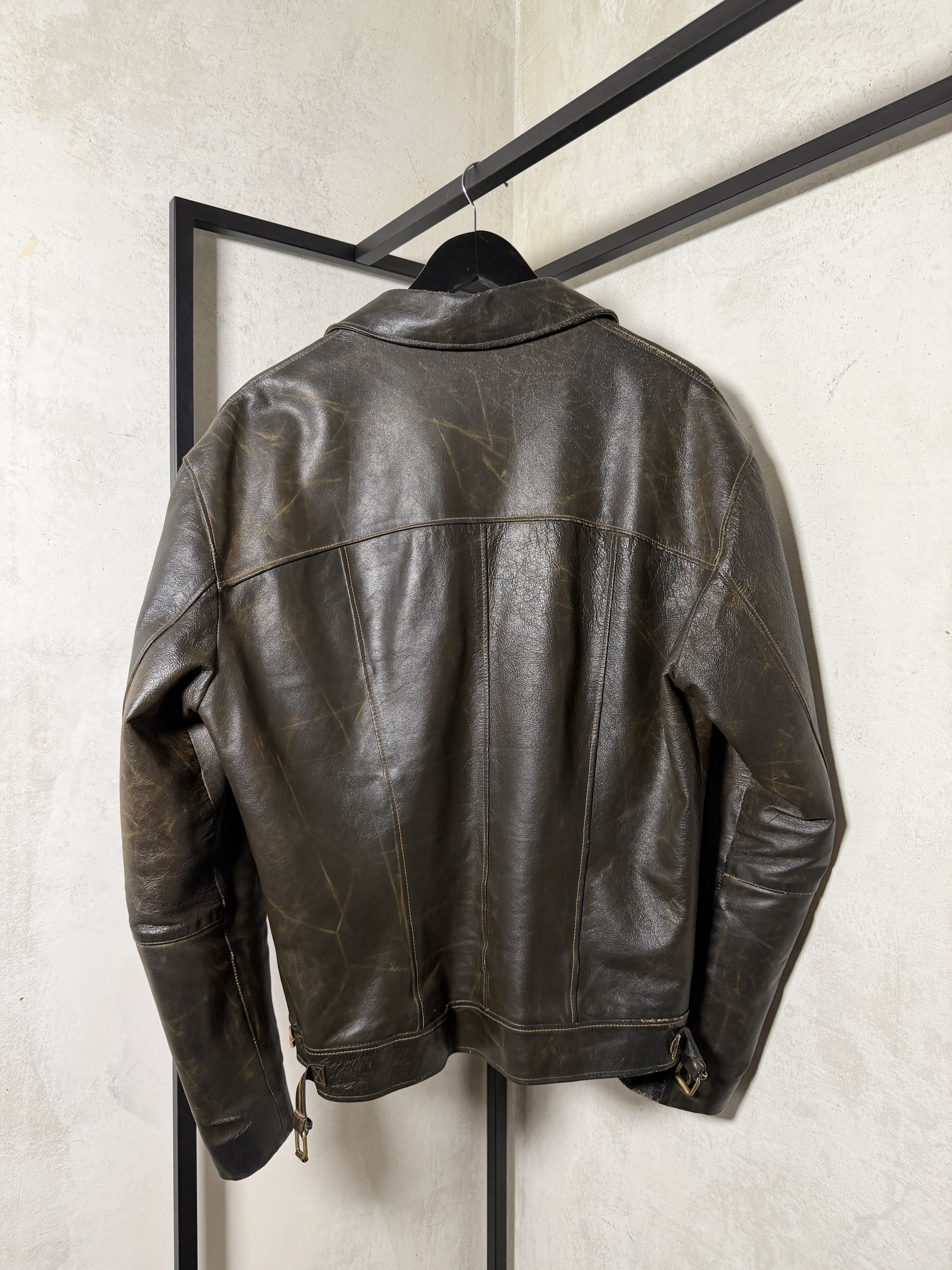 Genuine Leather Boxy Italian Genuine Leather Padded Jacket Size US XXL / EU 58 / 5 - 6 Thumbnail