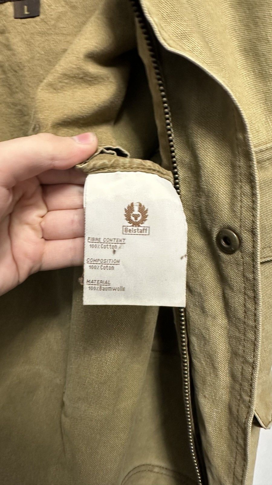 Belstaff Belstaff Men’s Roadmaster Beige Cotton Belted Jacket 1943 Size US L / EU 52-54 / 3 - 17 Thumbnail