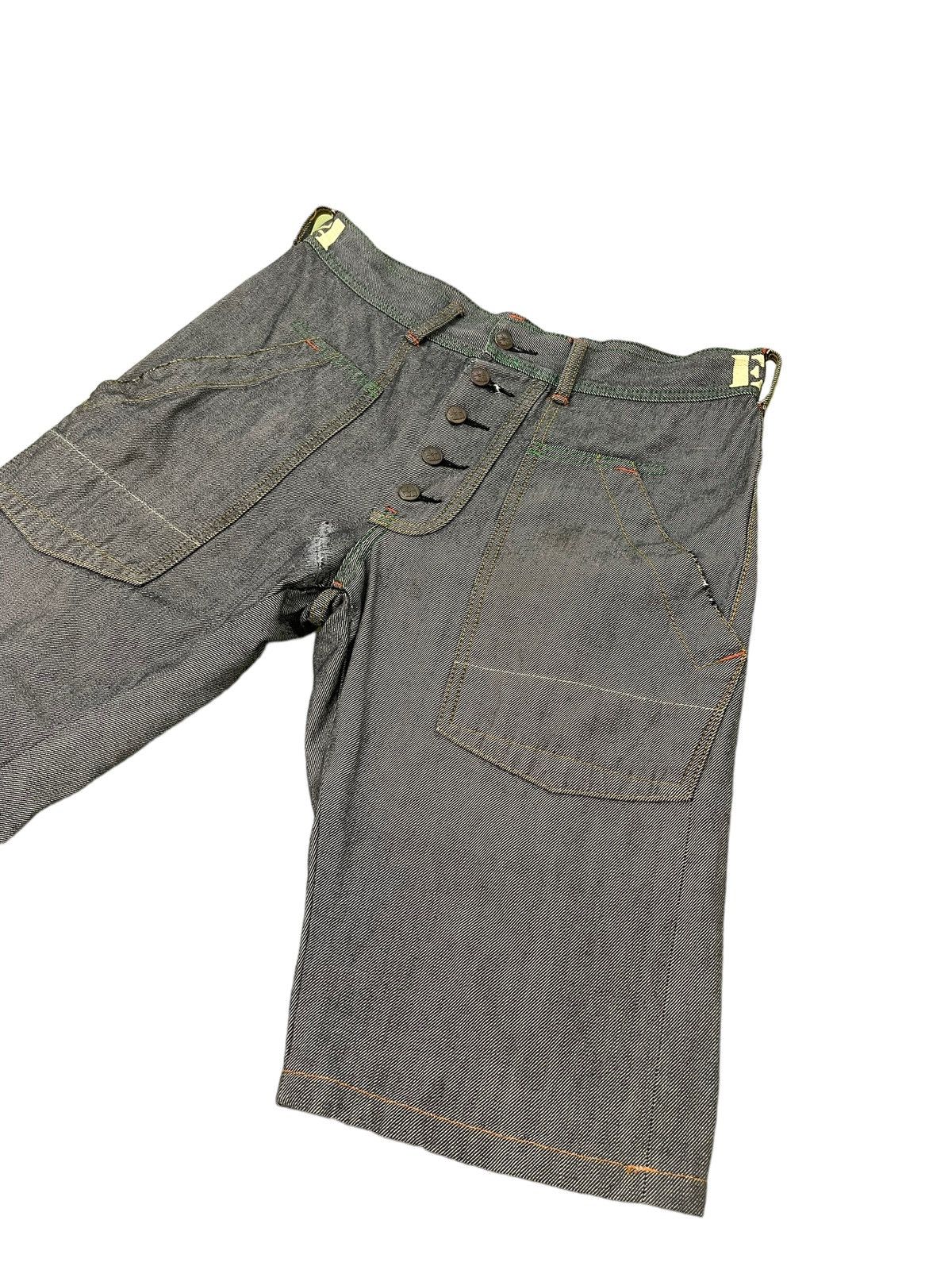 Evisu Cropped Jeans Y2K Evisu Genes Osaka Regular Fit 8🟦5 Size US 35 - 12 Thumbnail