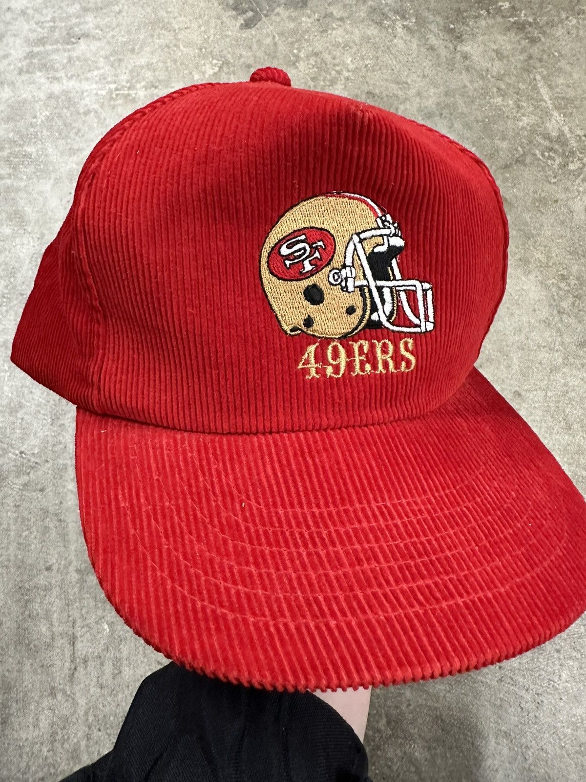 Vintage Vintage 80s Ted Fletcher San Francisco 49ers Corduroy Snap Size ONE SIZE - 2 Thumbnail
