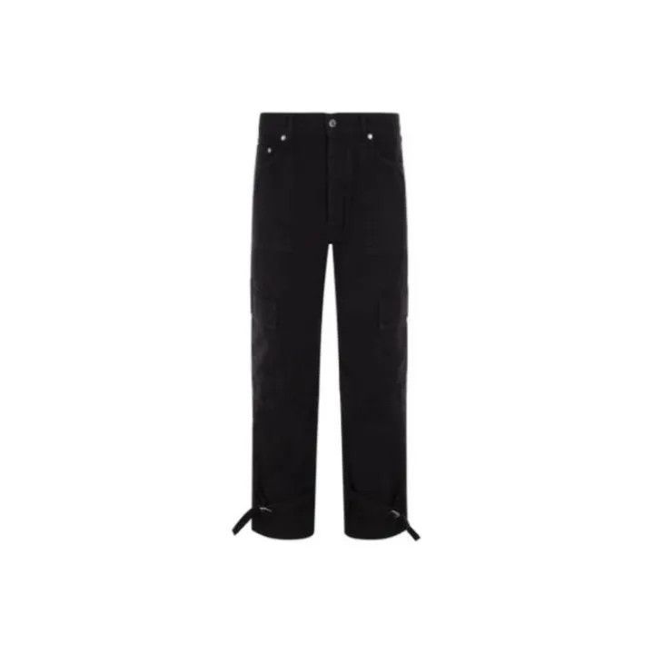 Off-White Off-White Black Twill Cargo Pants for Men 0079 Size US 27 - 1 Thumbnail