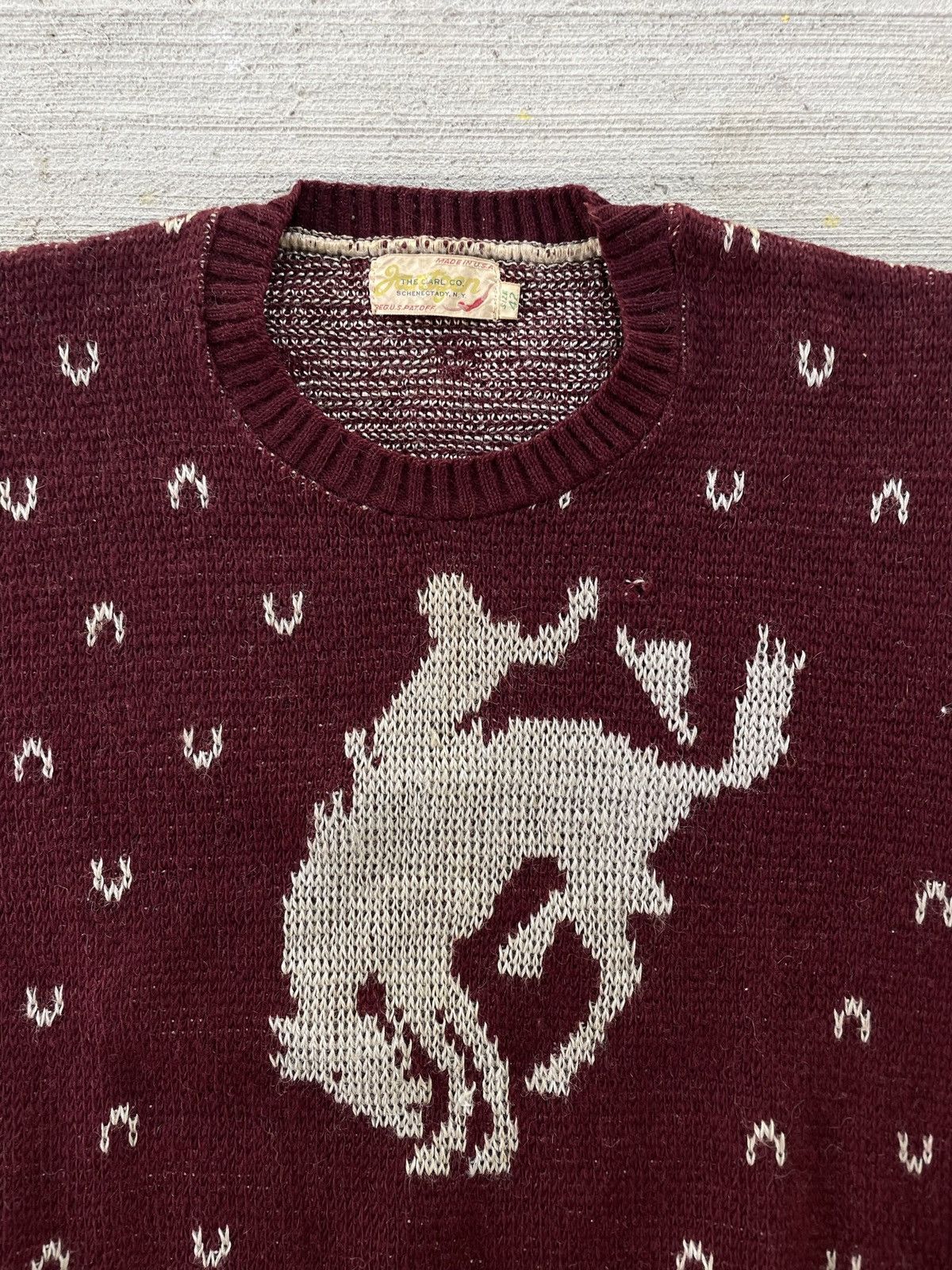 Vintage RARE Vintage 1930s Jantzen Rodeo Cowboy Sweater Size US S / EU 44-46 / 1 - 4 Thumbnail
