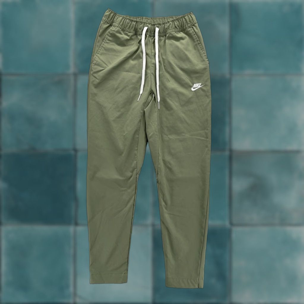 Nike Nike Pants Mens Small Green Woven Joggers Lightweight Gym Training Size US 29 - 1 Thumbnail