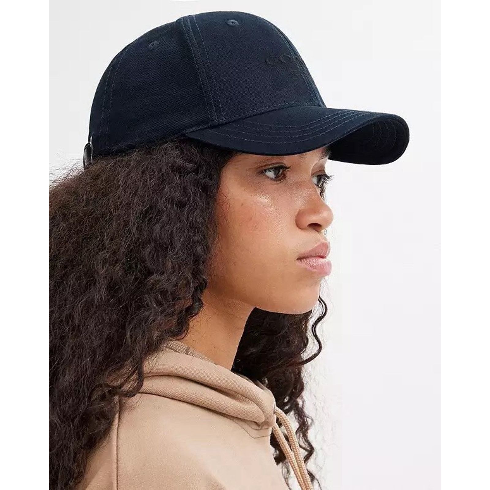 Coach NWT Coach Embroidered Baseball Hat Unisex CH409 Navy Size ONE SIZE - 8 Thumbnail