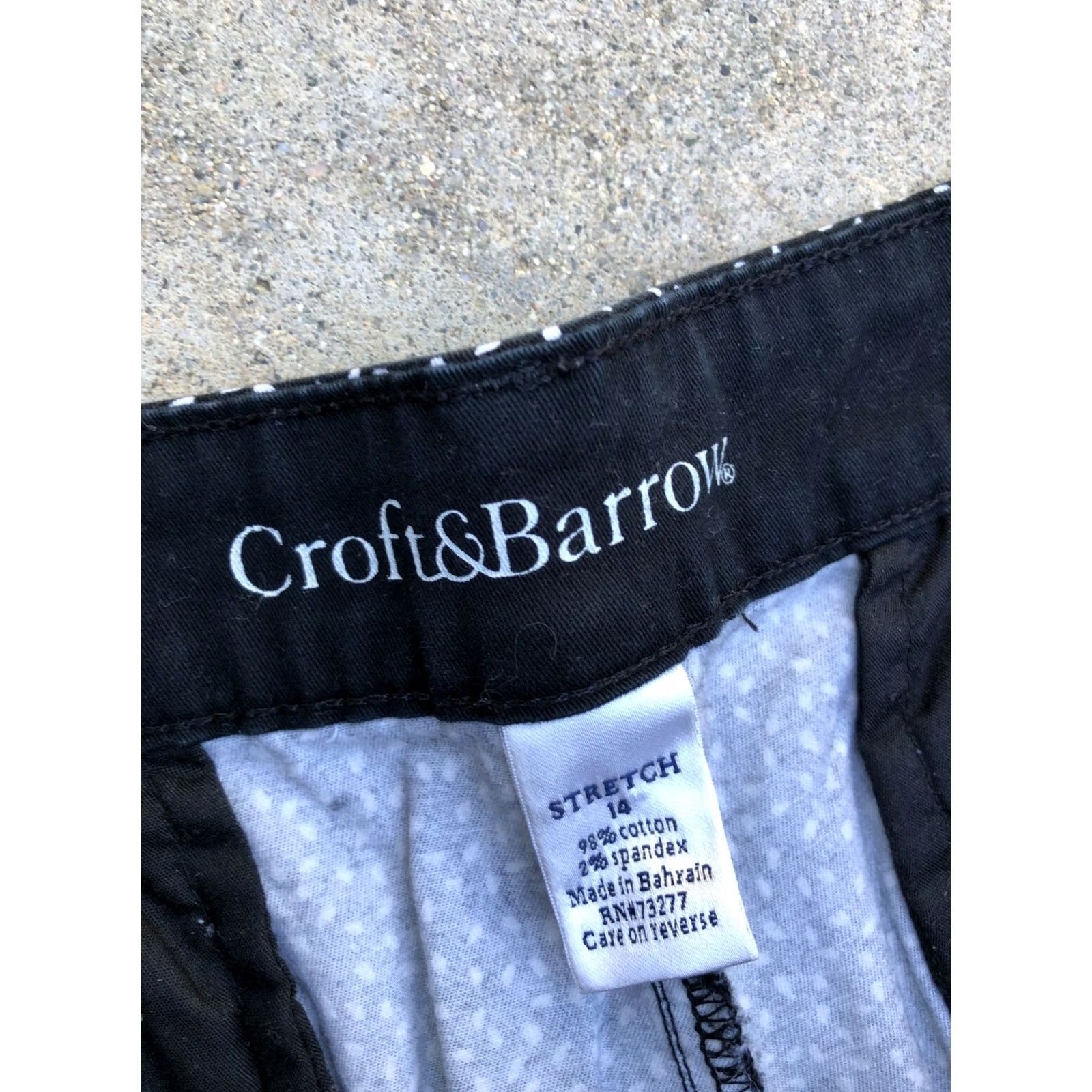 Croft & Barrow Croft & Barrow Capri Pants Classic Fit Women's 14 Black Office Stretch 20.5" Inseam 18" Waist Width XS 14? Size 36" / US 14 / IT 50 - 4 Thumbnail