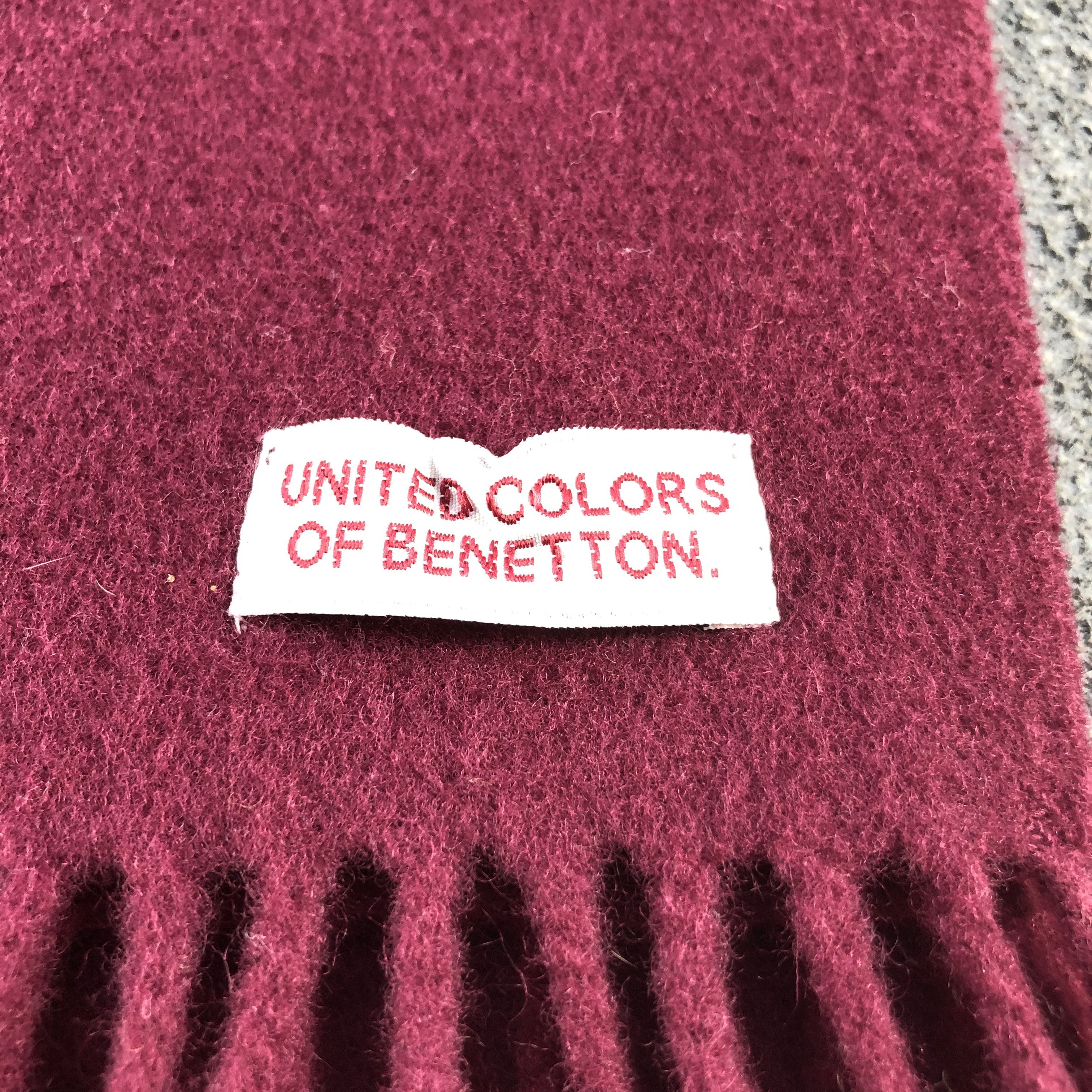 United Colors Of Benetton United Colors Of Benetton Wool Scarf Muffler V2815 Size ONE SIZE - 5 Thumbnail