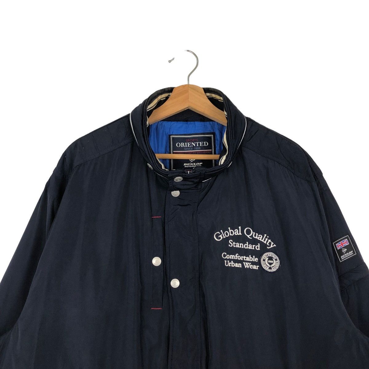 Japanese Brand 🔥VINTAGE BOMBER JACKET RACING BIG LOGO DUNLOP MOTORSPORT Size US L / EU 52-54 / 3 - 2 Thumbnail