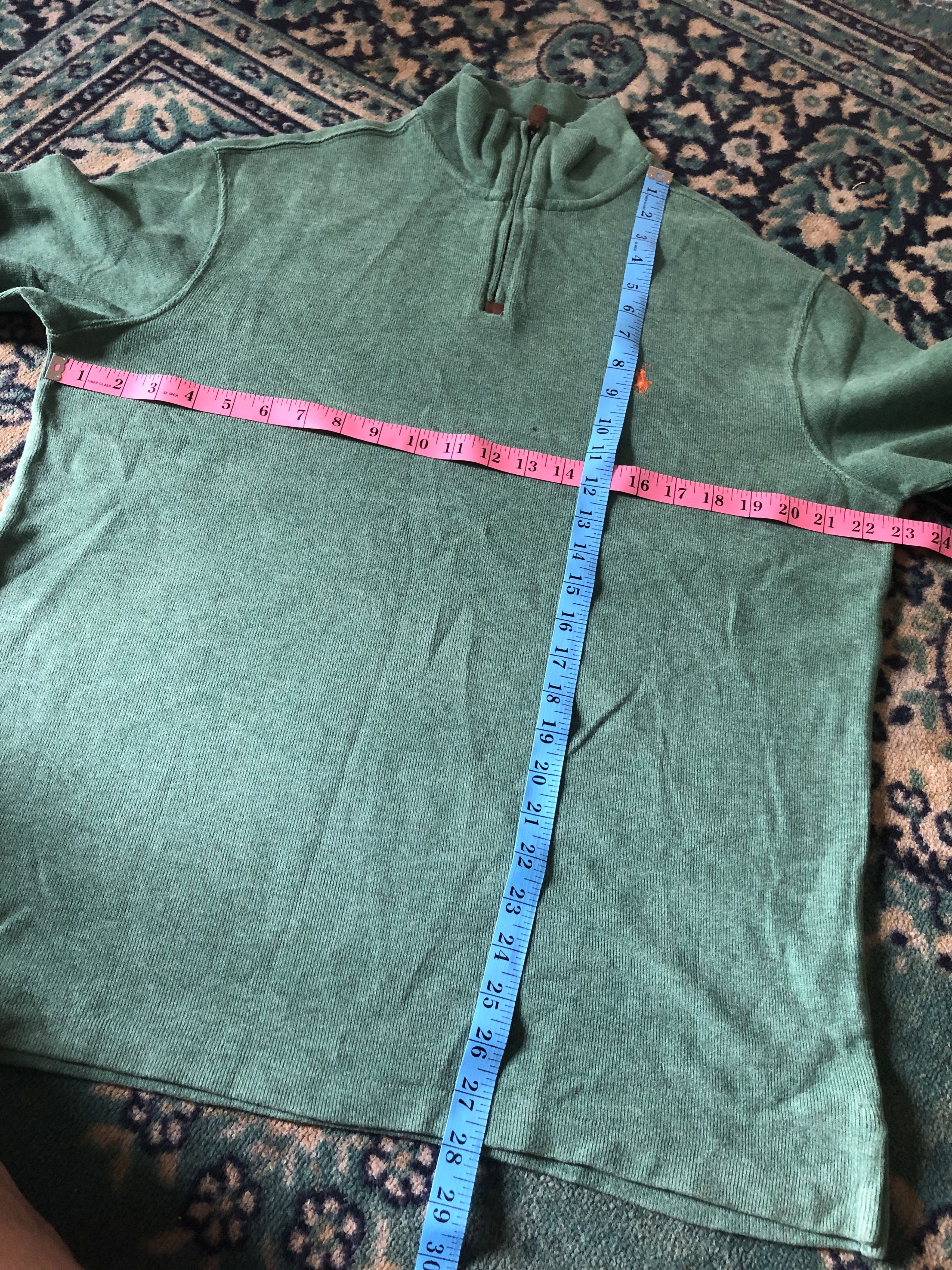 Polo Ralph Lauren Vintage Half Zip Jumper Sweatshirt Ralph Lauren Medium Size US M / EU 48-50 / 2 - 7 Thumbnail