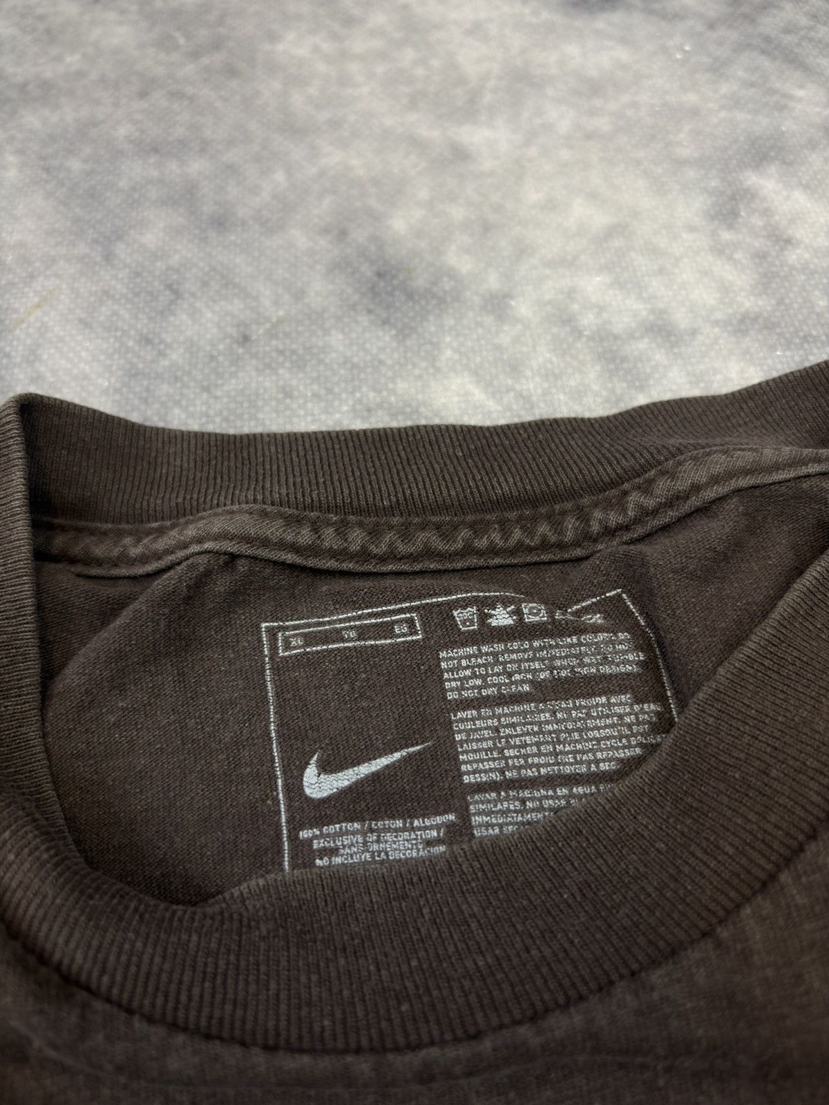 Nike Vintage Nike Cortez Tshirt Brown Travis Kanye West Drill y2k Size US XL / EU 56 / 4 - 4 Thumbnail