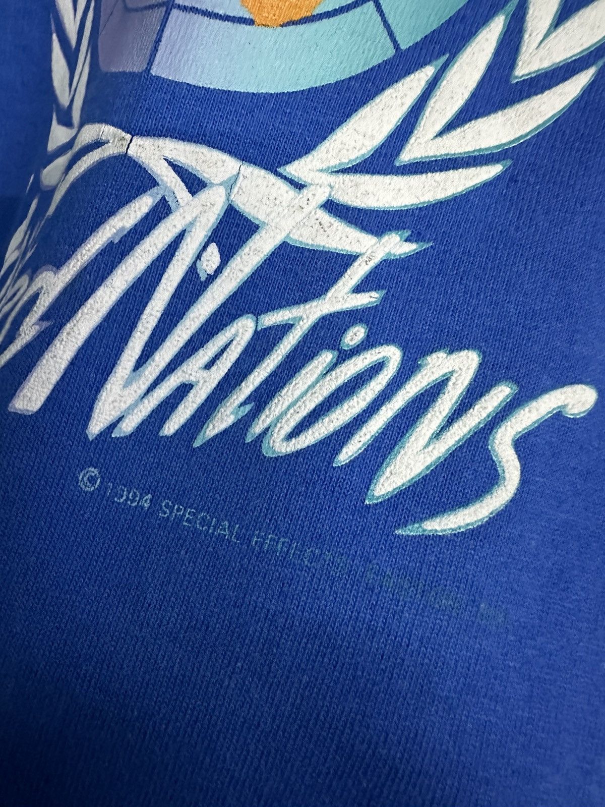 Fruit Of The Loom Vintage 1994 United Nations FOTL Tshirt A247 Size US S / EU 44-46 / 1 - 6 Thumbnail