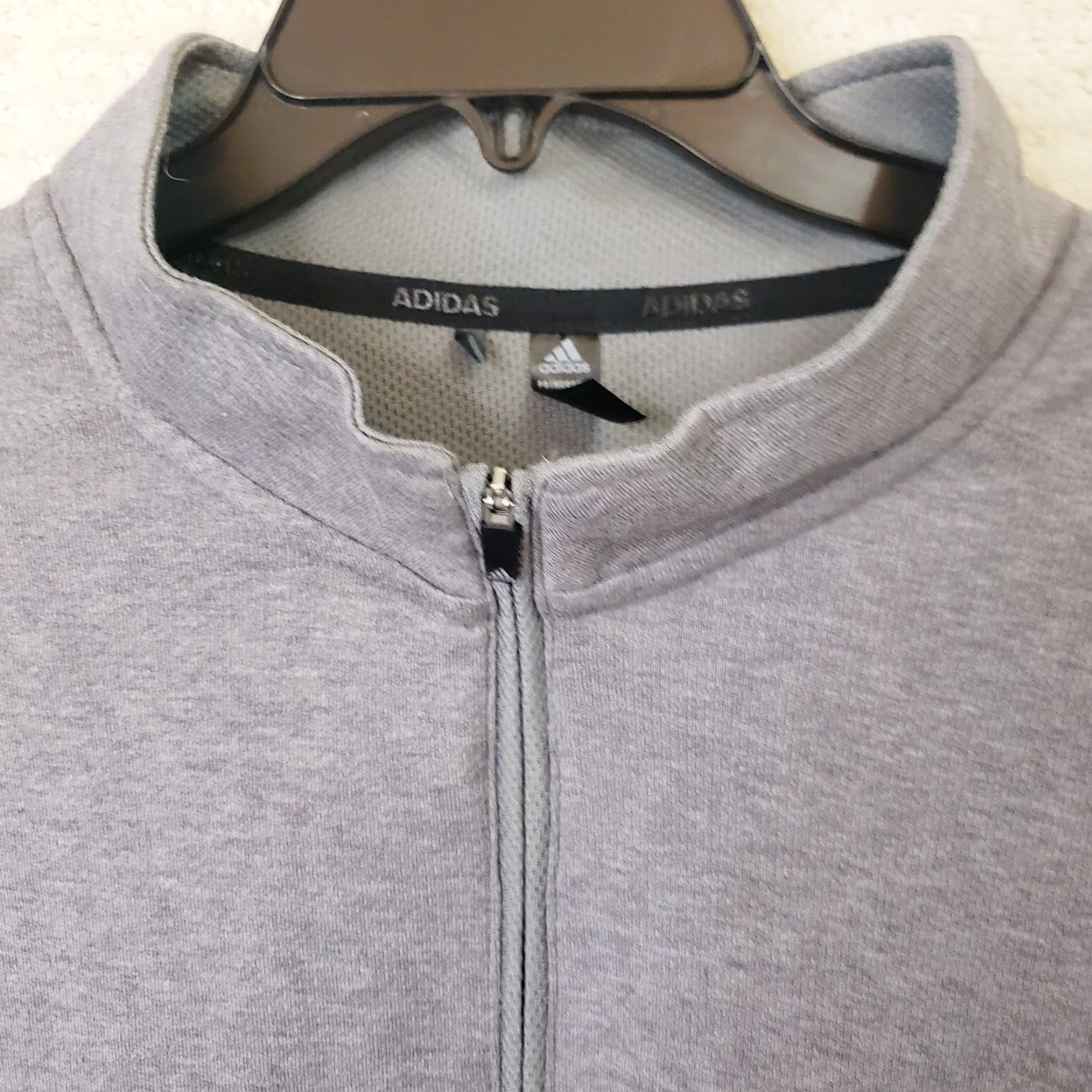 Adidas Adidas Golf Prime Green 1/4 Zip Pullover Long Sleeve Gray Men's XL Shirt Size US XL / EU 56 / 4 - 5 Thumbnail