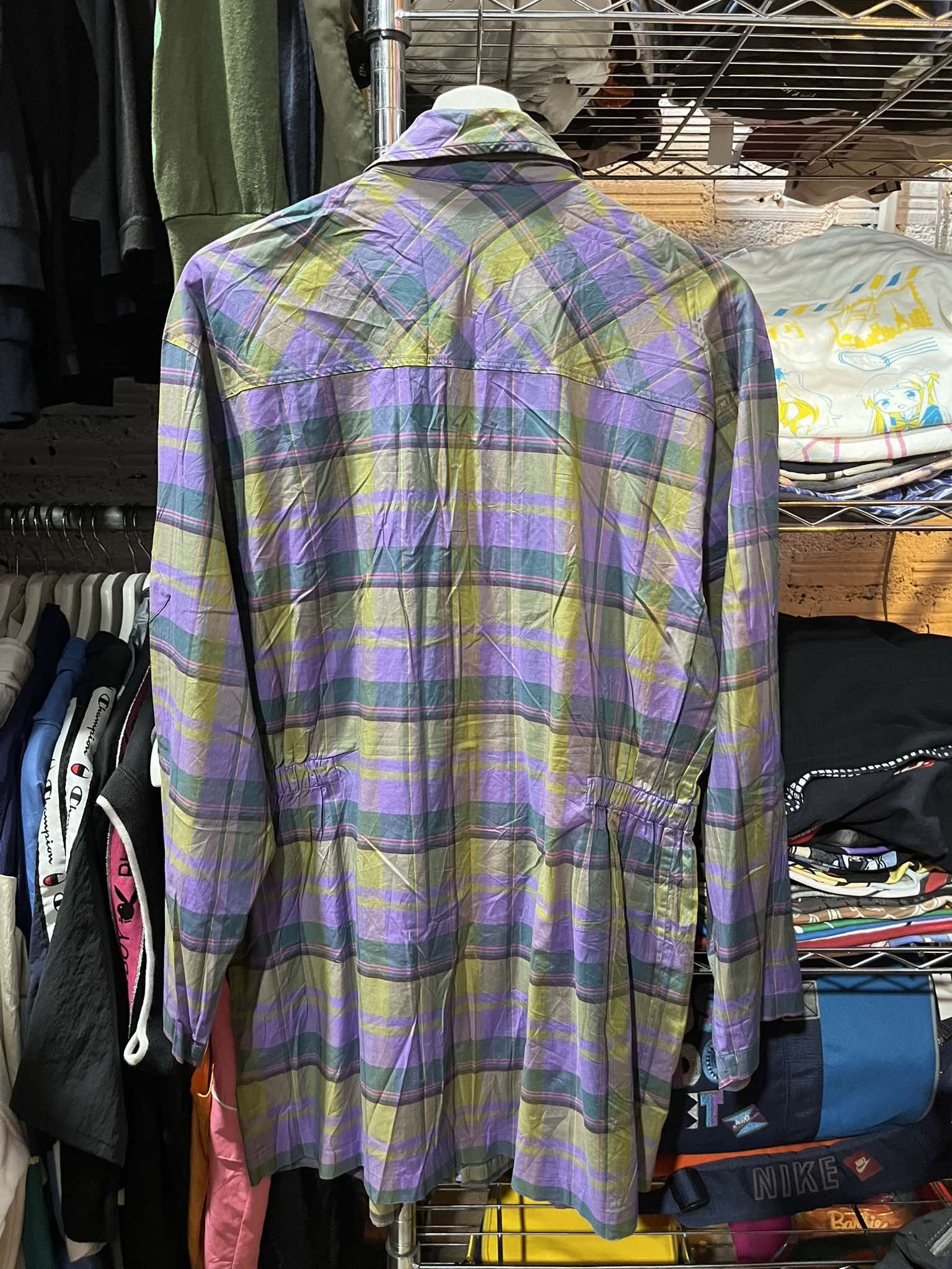 Lacoste Lacoste Purple Plaid Parka Jacket 90s Size US L / EU 52-54 / 3 - 2 Thumbnail