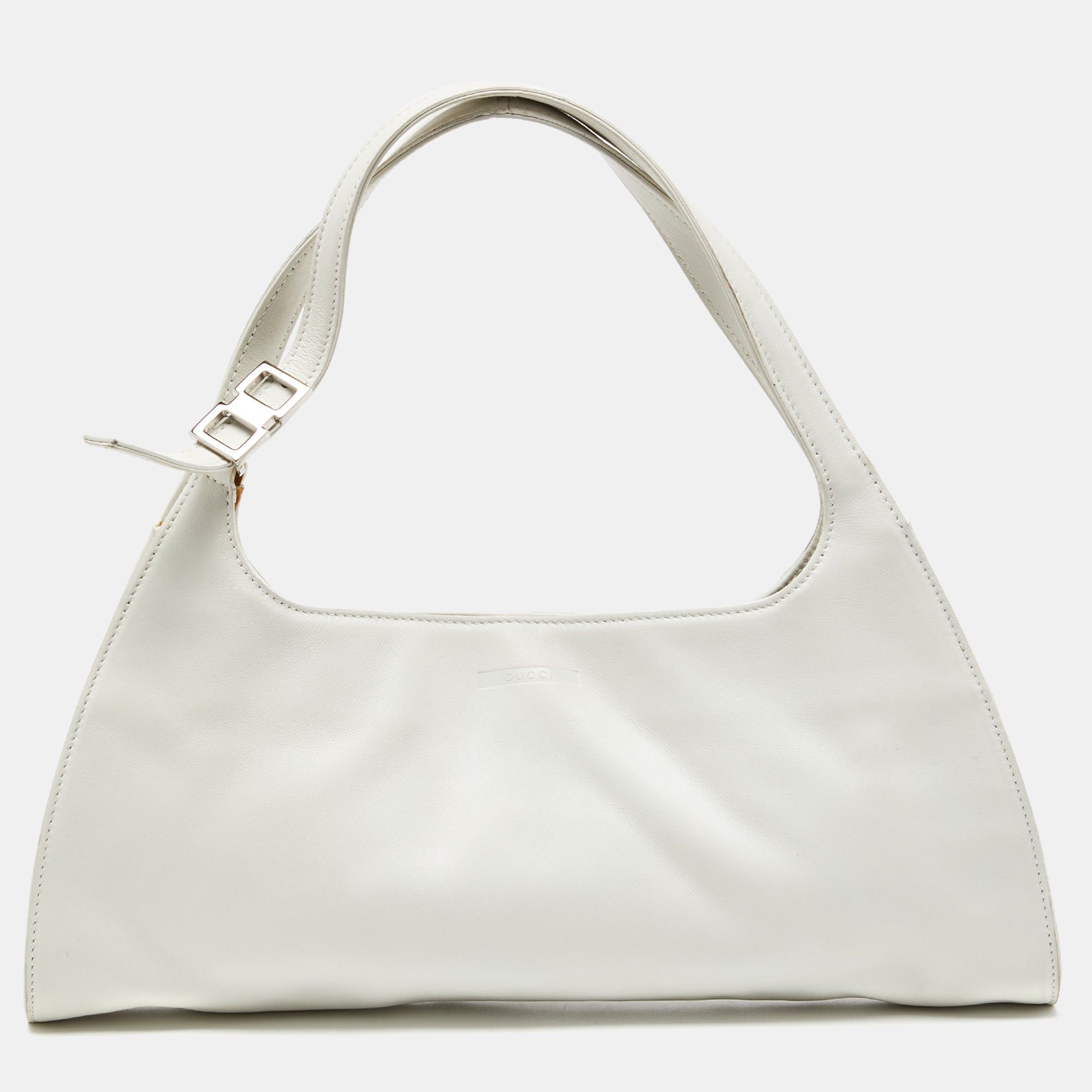 image of Gucci Off White Leather Hobo, Women's