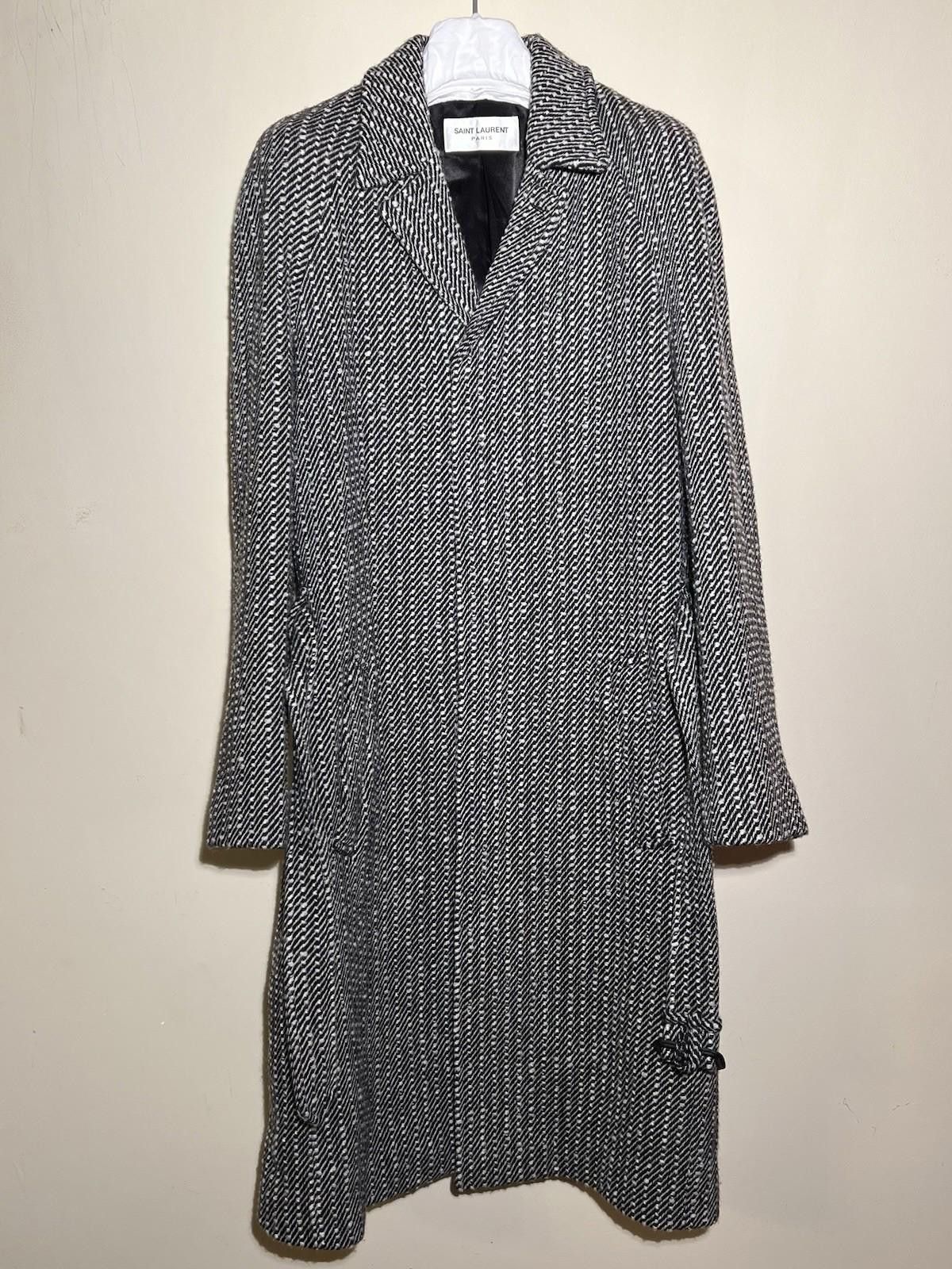 Saint Laurent Paris Saint Laurent Paris Wool Long Belted Coat 50 Size US M / EU 48-50 / 2 - 1 Thumbnail