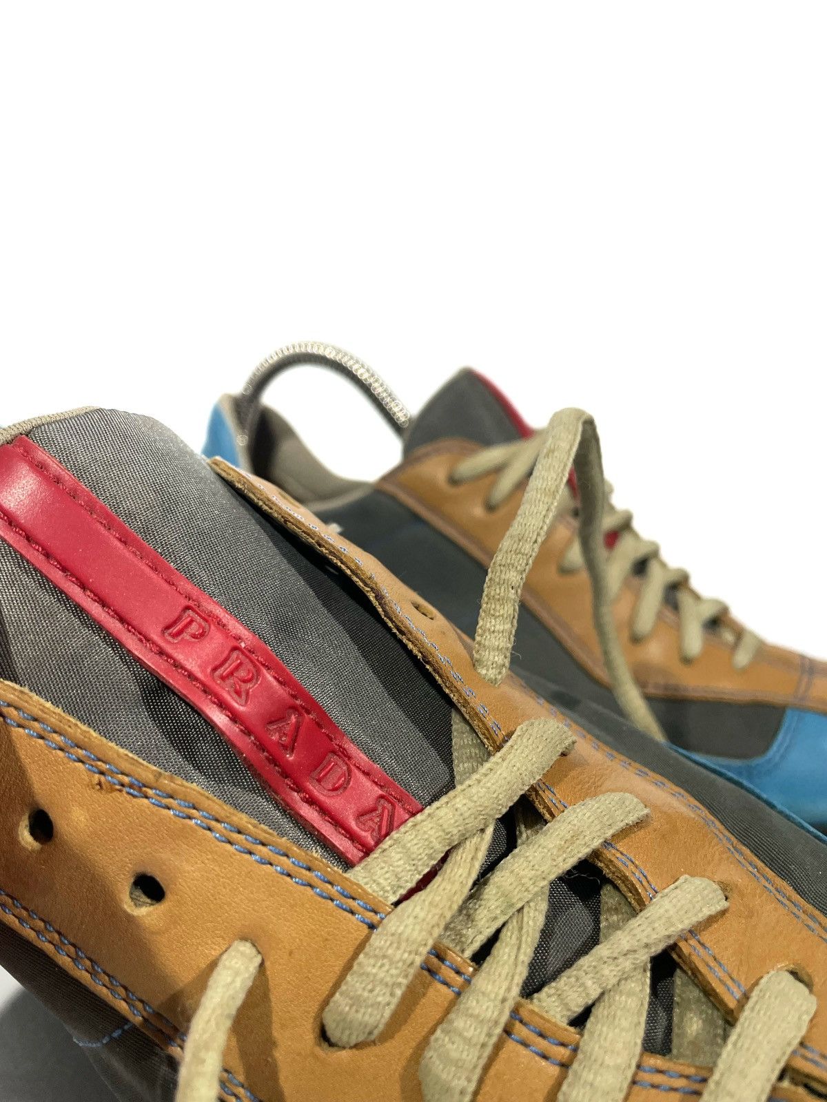 Prada Prada Vintage Leather Nylon Bowling Style Women Sneakers 38 Size US 8 / IT 38 - 8 Thumbnail