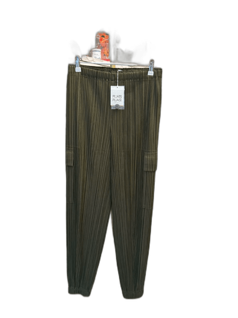Issey Miyake Issey Miyake Cargo Pants in Khaki Green-yf Size US 44 / EU 60 - 1 Thumbnail