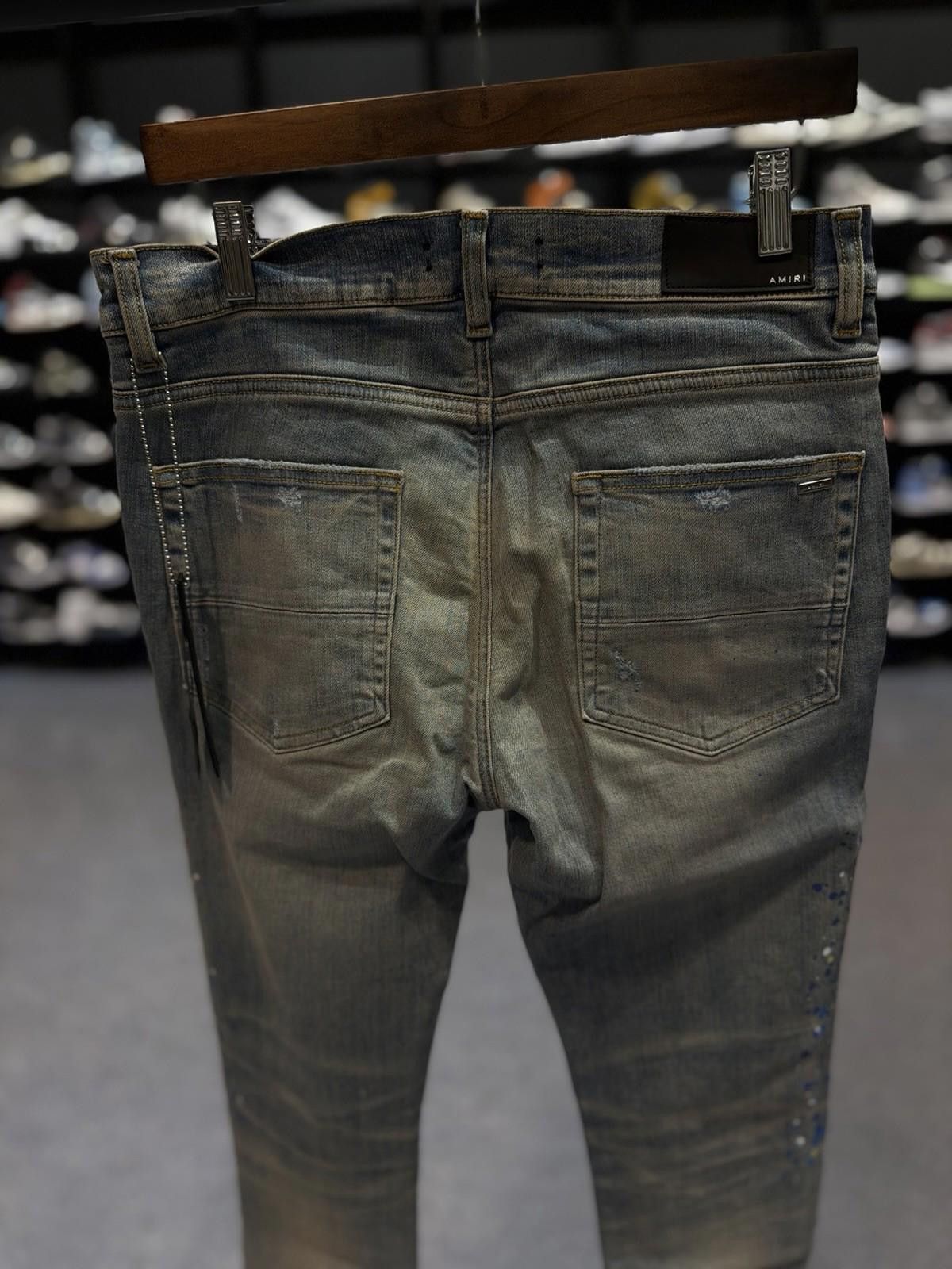 Amiri Size 32 Amiri Blue Crystal Painter Jeans 100% Authentic NEW Size US 32 / EU 48 - 11 Thumbnail