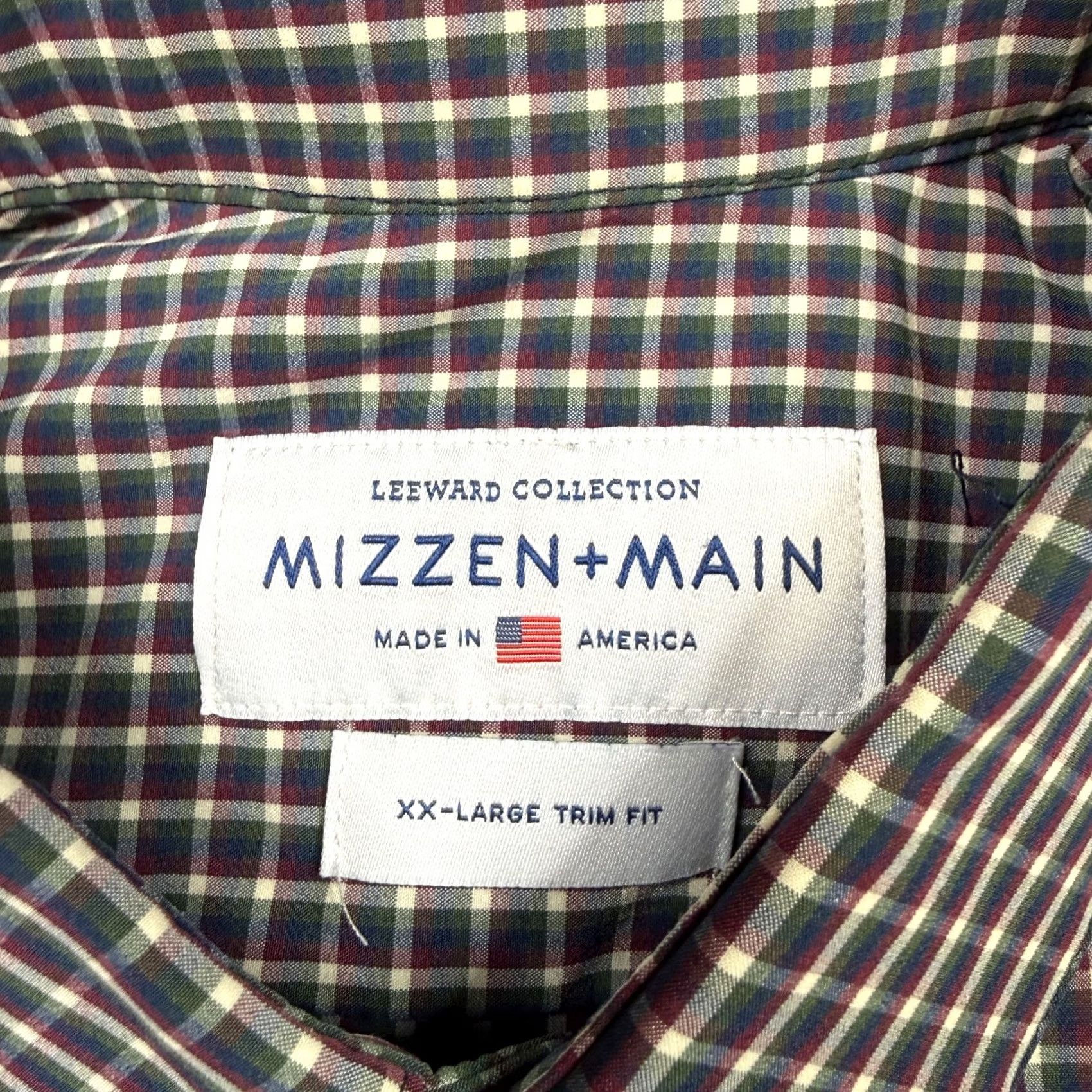 Mizzen+Main Mizzen+Main Leeward Button Up Shirt Men's 2XL Multicolor Plaid Preppy Size US XXL / EU 58 / 5 - 3 Thumbnail