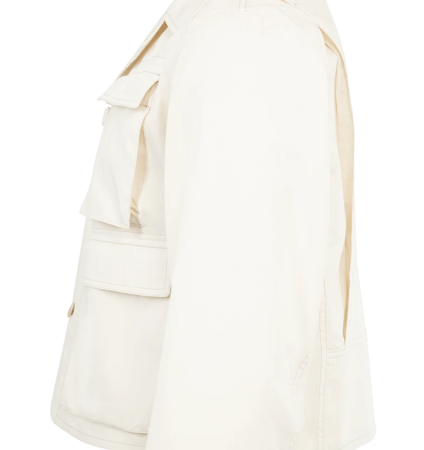 Lemaire o1h1sh11225 Short Utility Jacket in White Size US M / EU 48-50 / 2 - 3 Thumbnail