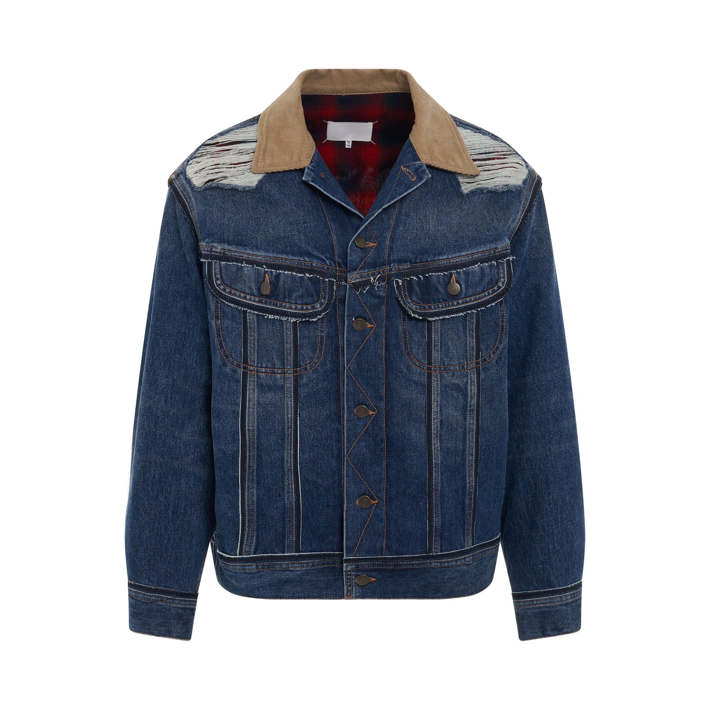 Maison Margiela o1mris0824 Denim Jacket in Indigo Size US L / EU 52-54 / 3 - 1 Thumbnail