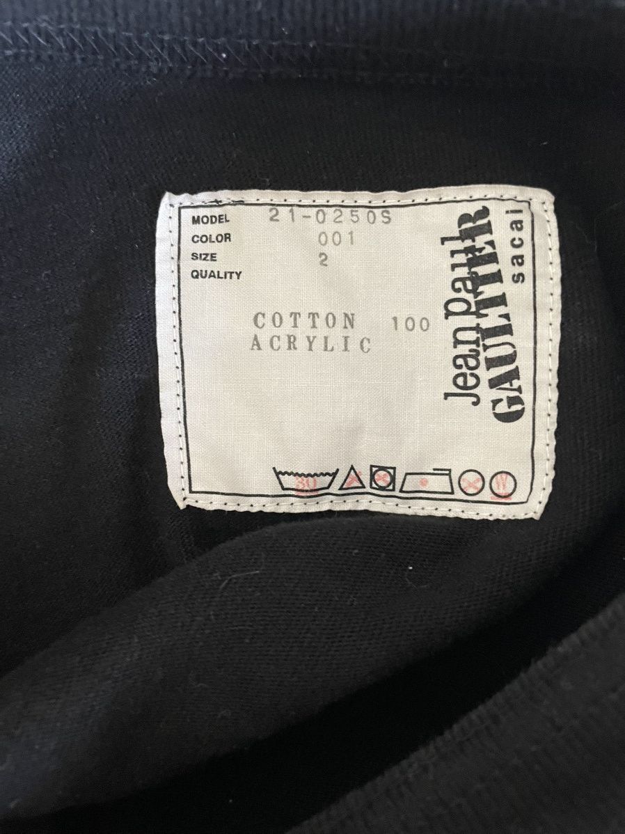 Jean Paul Gaultier Jean Paul Gaultier x Sacai Tee Size US M / EU 48-50 / 2 - 6 Thumbnail