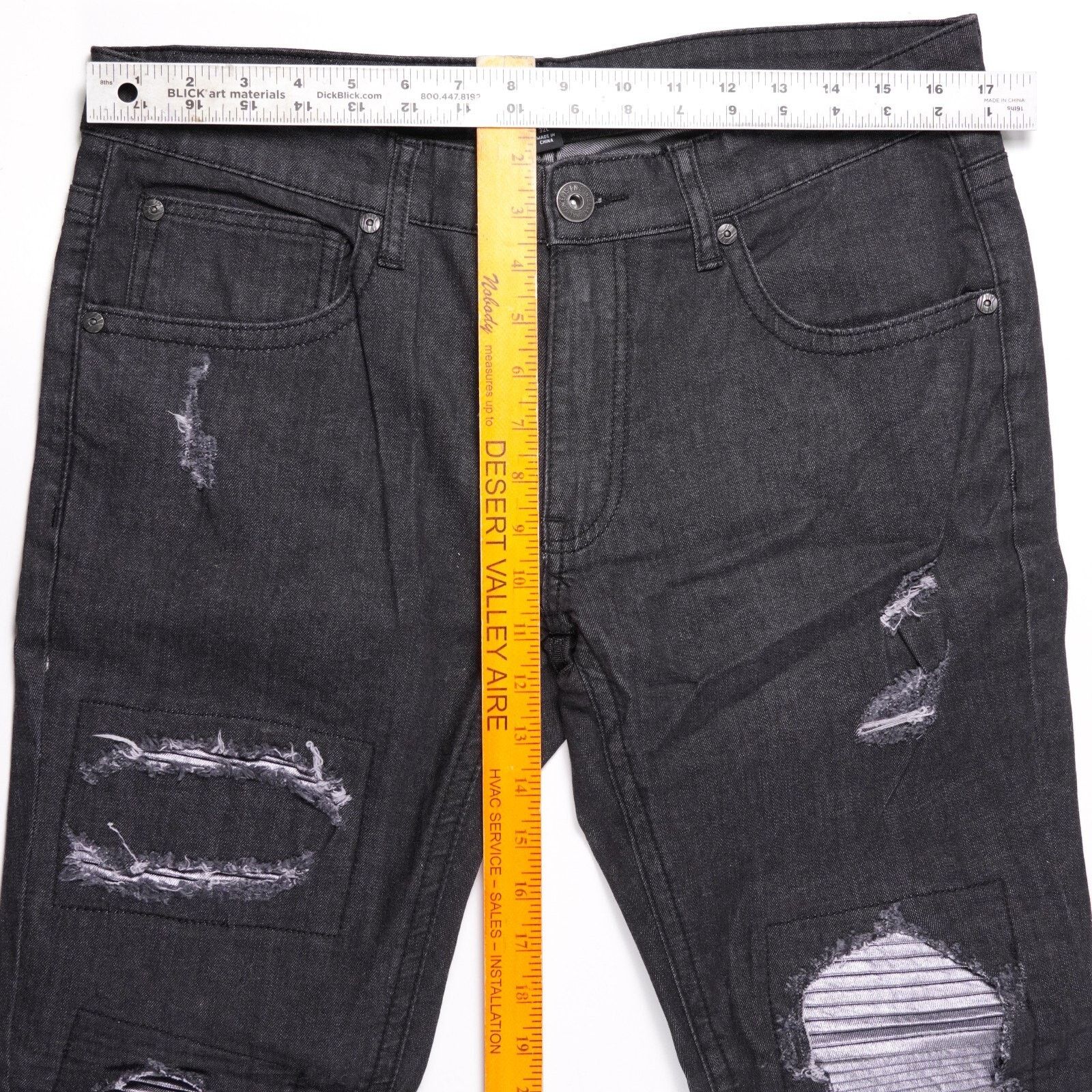 Other Inc Stockholm Denim Slim Skinny Jeans Straight Pants 32x32 Size US 32 / EU 48 - 2 Thumbnail