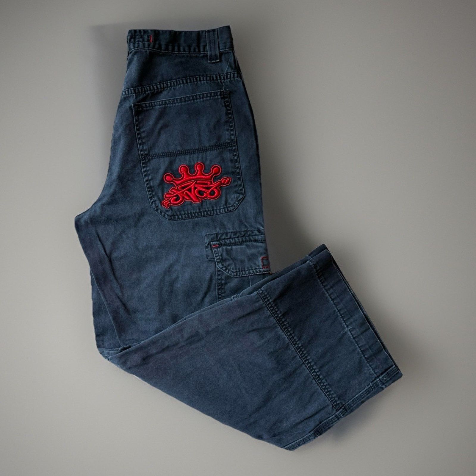 JNCO × Vintage Vintage JNCO Cargo Pants 32 Black Baggy Y2K Streetwear Size US 32 / EU 48 - 1 Thumbnail