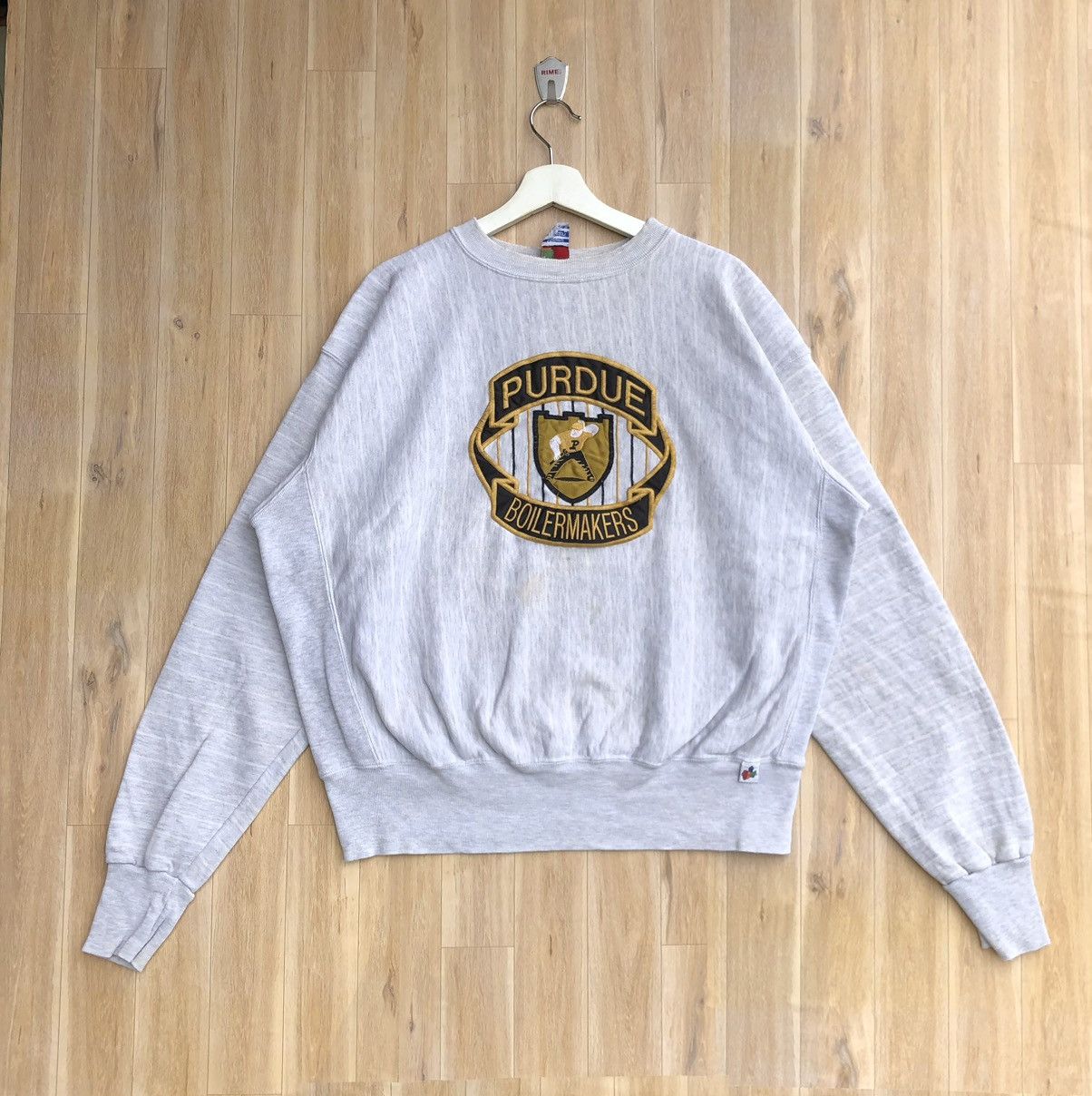 Vintage Vintage Purdue Boilermakers Flocking Embroidered Sweatshirt Size US XL / EU 56 / 4 - 1 Thumbnail