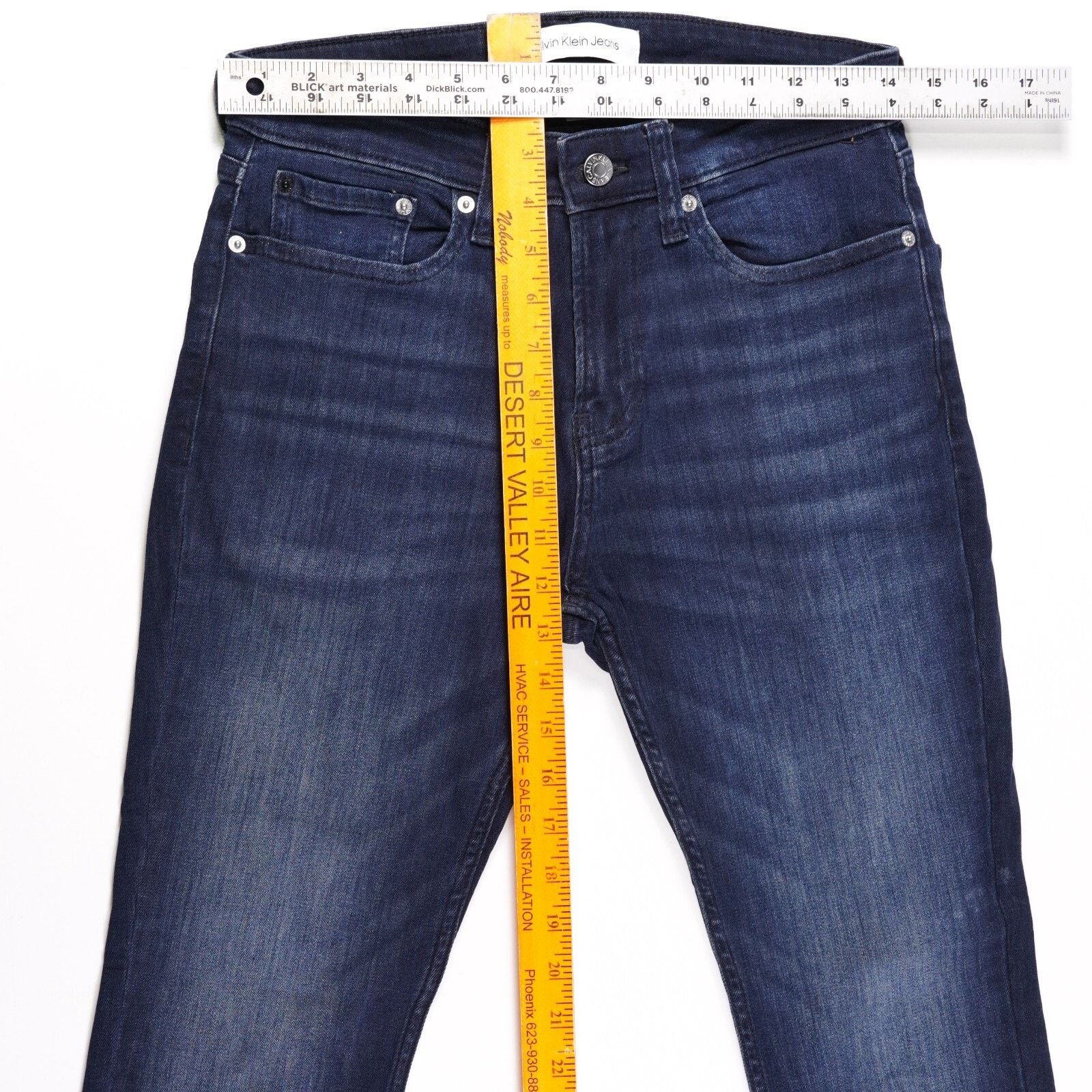 Calvin Klein Calvin Klein Denim Slim Skinny Jeans Straight Leg Pant 29x30 Size US 29 - 2 Thumbnail