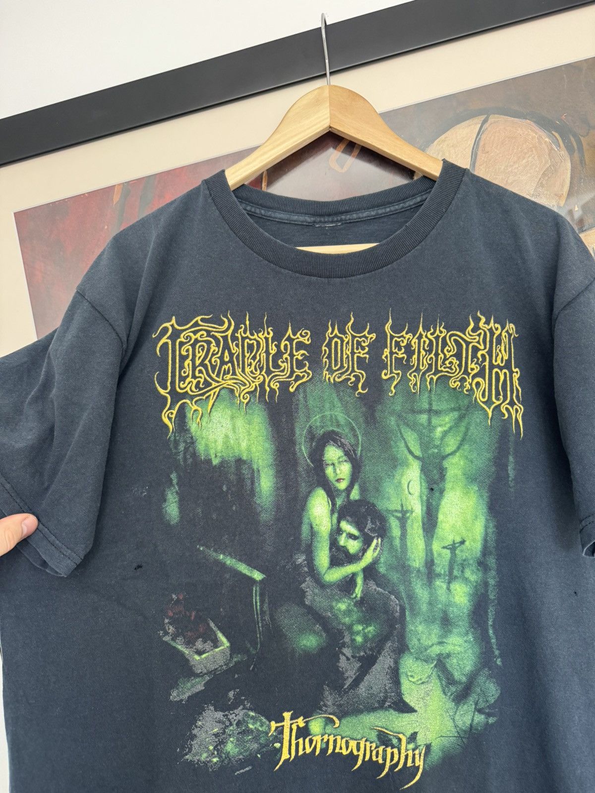 Band Tees Rare Vintage 00s Cradle Of Filth Thornography Metal Band Tee Size US L / EU 52-54 / 3 - 3 Thumbnail