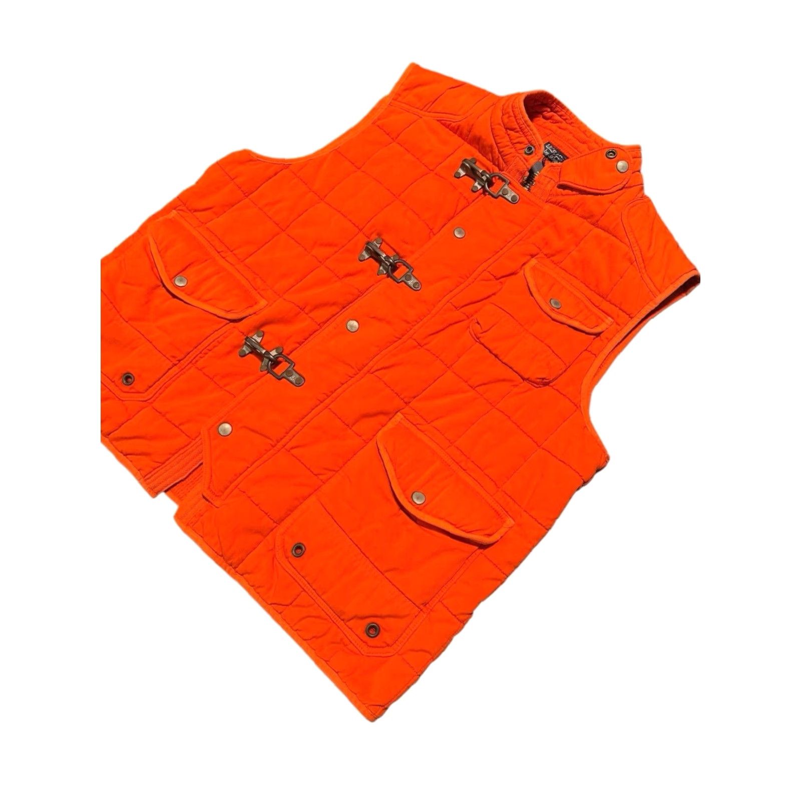 Polo Ralph Lauren VINTAGE Polo Ralph Lauren Fireman Clasp Insulated Down Vest 2XL Orange Defect Size US XXL / EU 58 / 5 - 4 Thumbnail