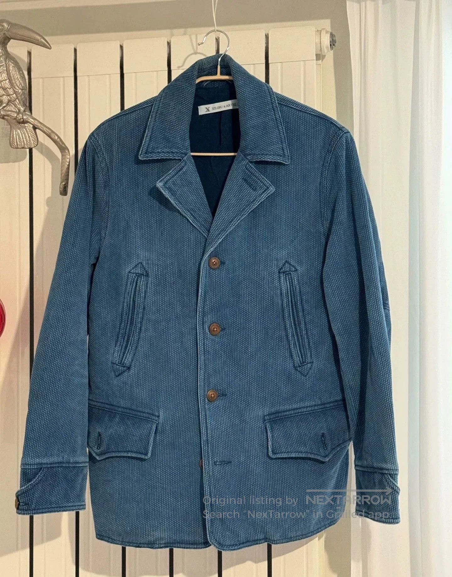 IERIB Indigo Sashiko Heavyweight Coat. Size US M / EU 48-50 / 2 - 1 Thumbnail