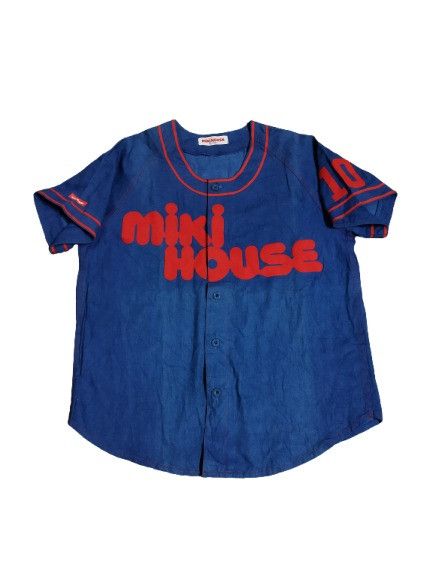Japanese Brand Miki House Baseball Jersey Size US L / EU 52-54 / 3 - 1 Thumbnail