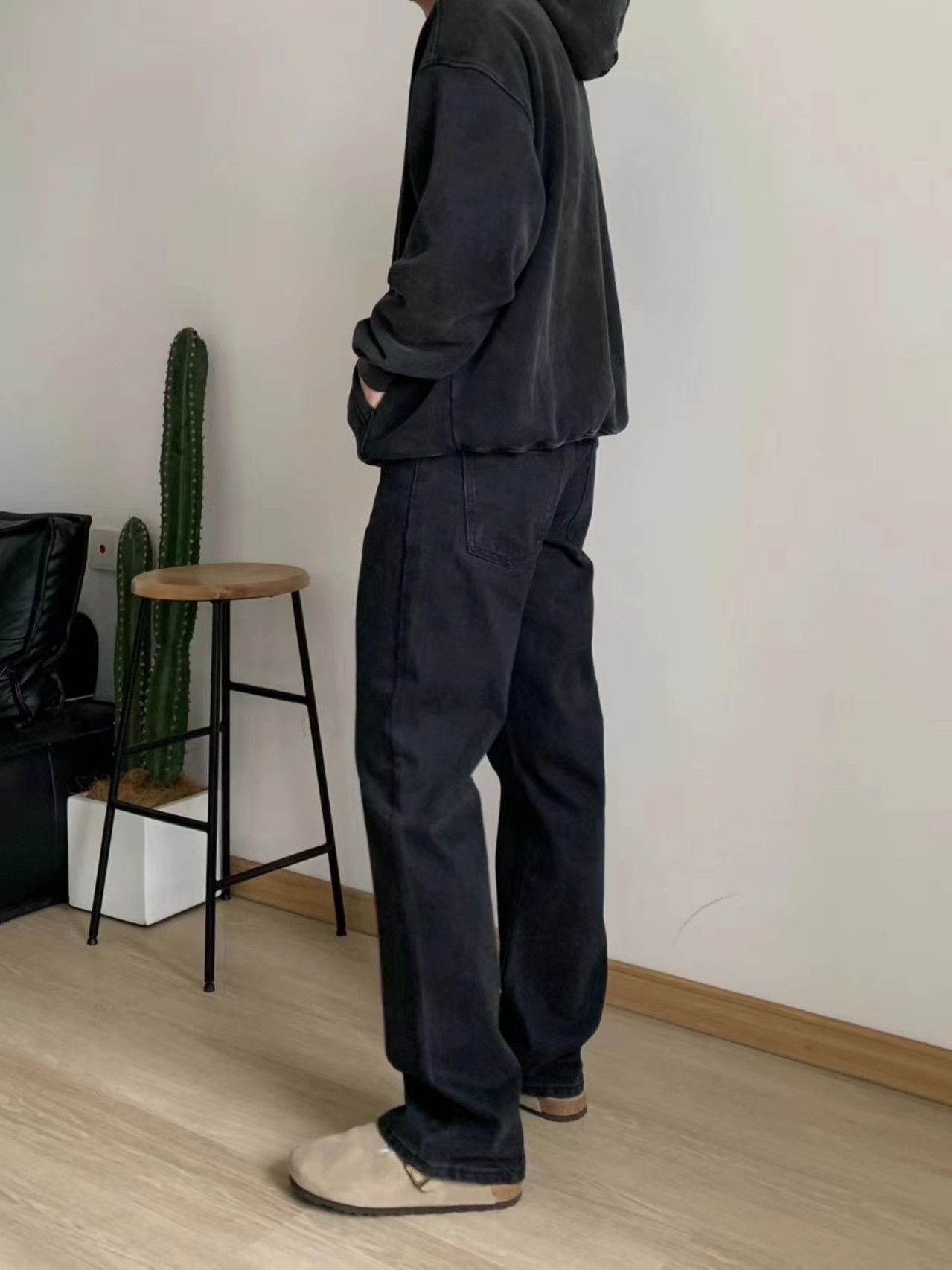 Japanese Brand × Vintage Vintage Washed and Aged Micro Flared Black Jeans Size US 34 / EU 50 - 3 Thumbnail