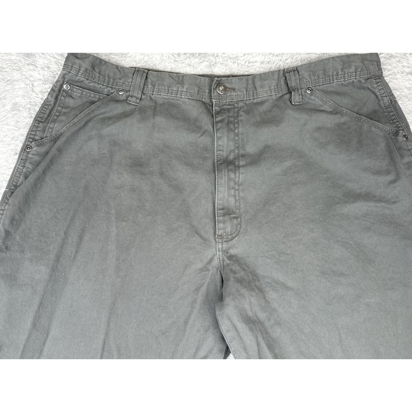 Wrangler Wrangler Workwear Pants Mens 44x32 Gray Carpenter Utility Cargo Cotton Twill Size US 44 / EU 60 - 4 Thumbnail