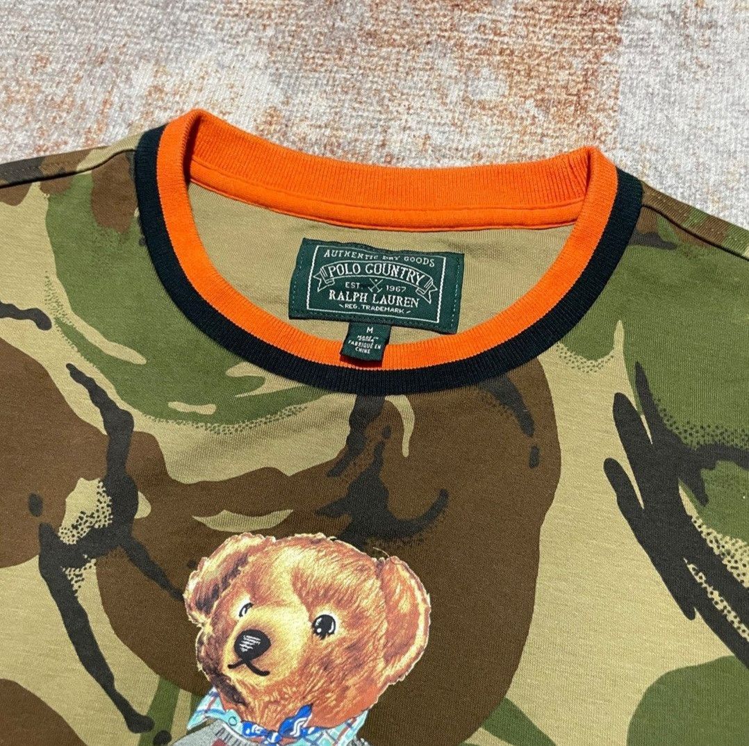 Polo Country Ralph Lauren Camo Bear Crewneck Sweatshirt