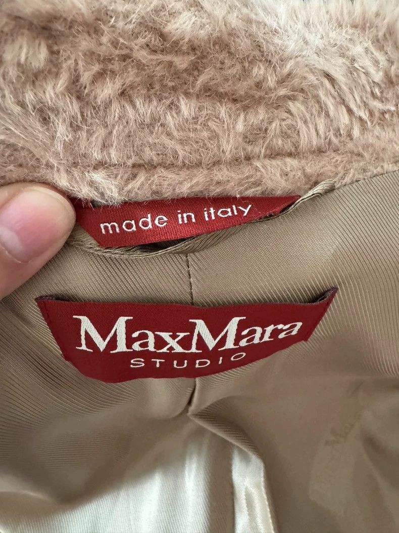 Other MaxMara Alpaca Wool Long Coat with Brooch-2508 Size US L / EU 52-54 / 3 - 6 Thumbnail