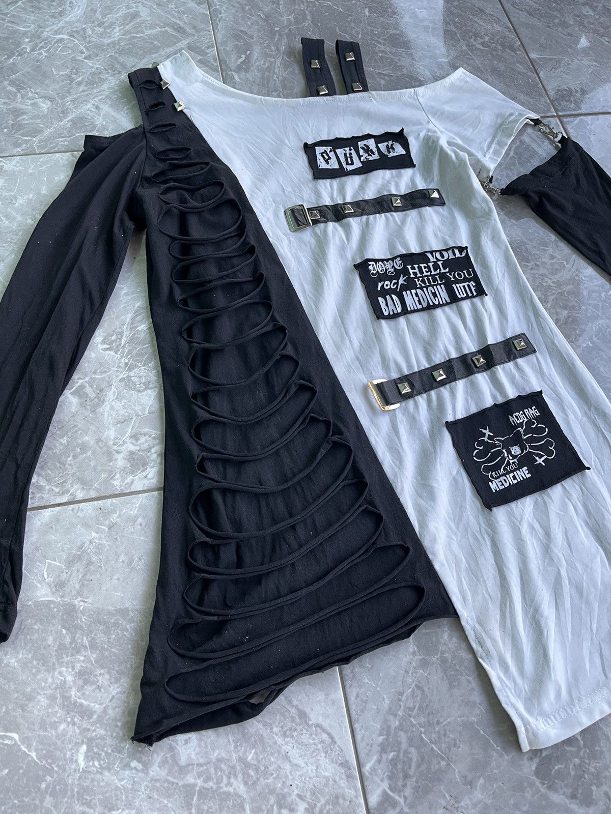 Japanese Brand Acdc Rag Punk Style Longsleeve Size US S / EU 44-46 / 1 - 2 Thumbnail