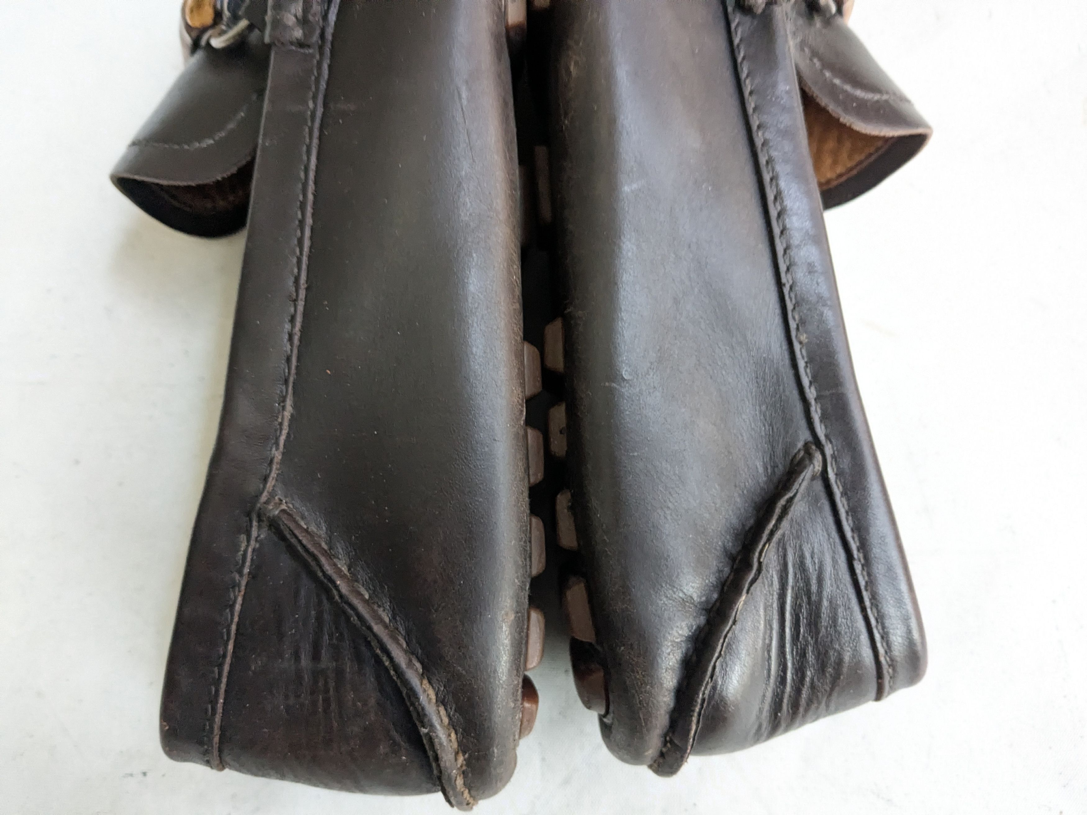 Gucci Gucci Horsebit Driving Loafers Brown Leather 9.5 Bamboo Size US 9.5 / EU 42-43 - 7 Thumbnail