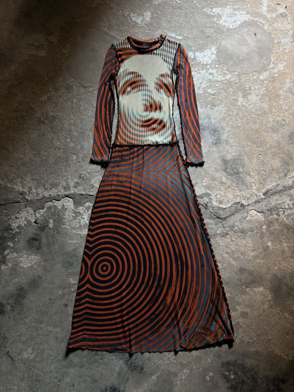 Jean Paul Gaultier FW 2001 Jean Paul Gaultier “Marlene Dietrich” Optical Art Size M / US 6-8 / IT 42-44 - 2 Thumbnail