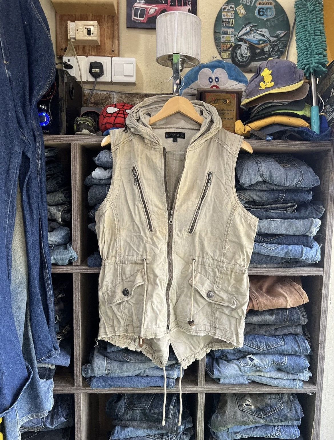 In The Attic 🔥Rare In The Attic Zipper Vest Size US S / EU 44-46 / 1 - 3 Thumbnail